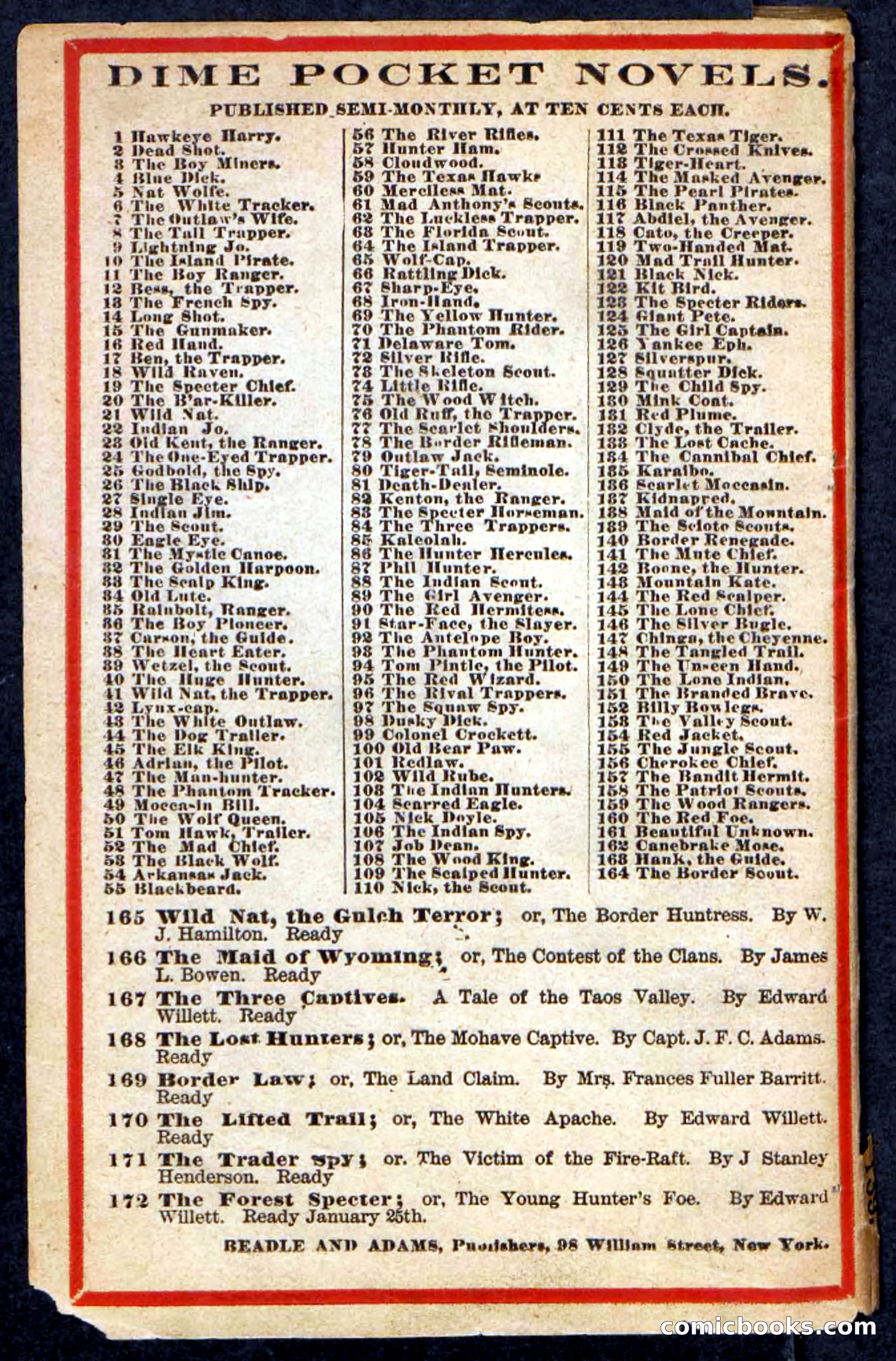Beadle's Pocket Novels: The Scioto Scouts — page 100 of 100