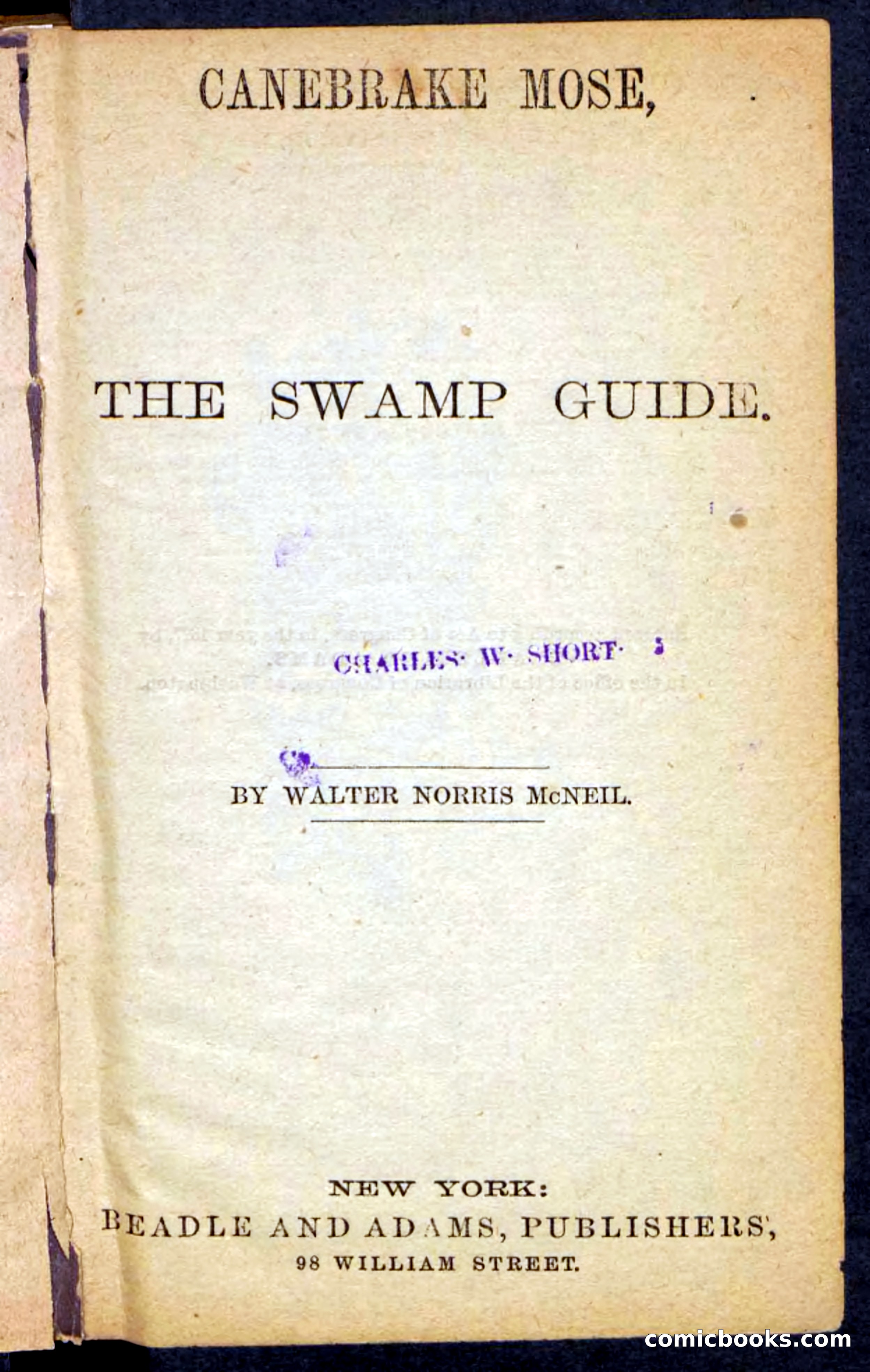 Beadle's Pocket Novels No. 162: Canebrake Mose — page 3 of 100