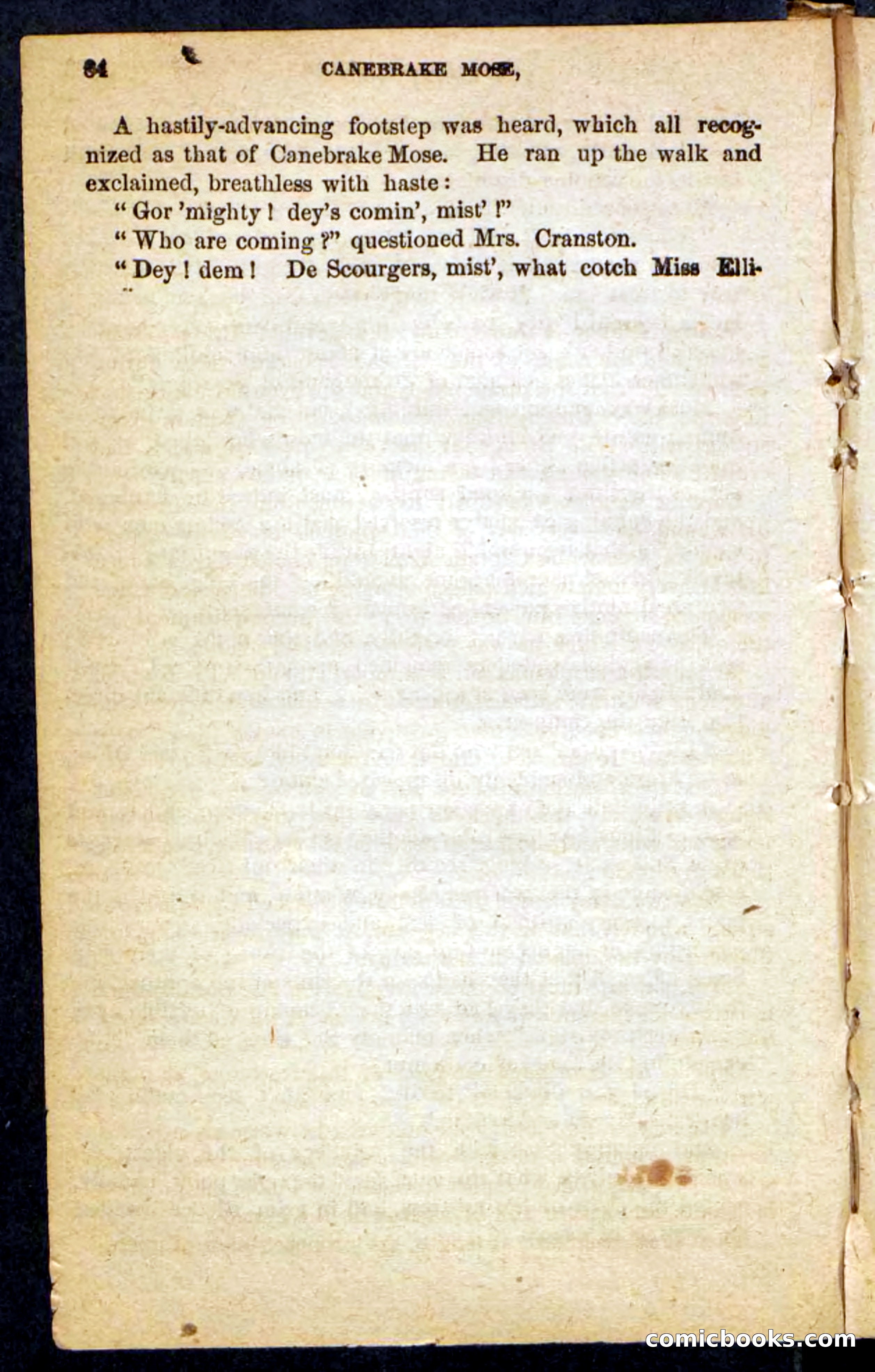 Beadle's Pocket Novels No. 162: Canebrake Mose — page 80 of 100