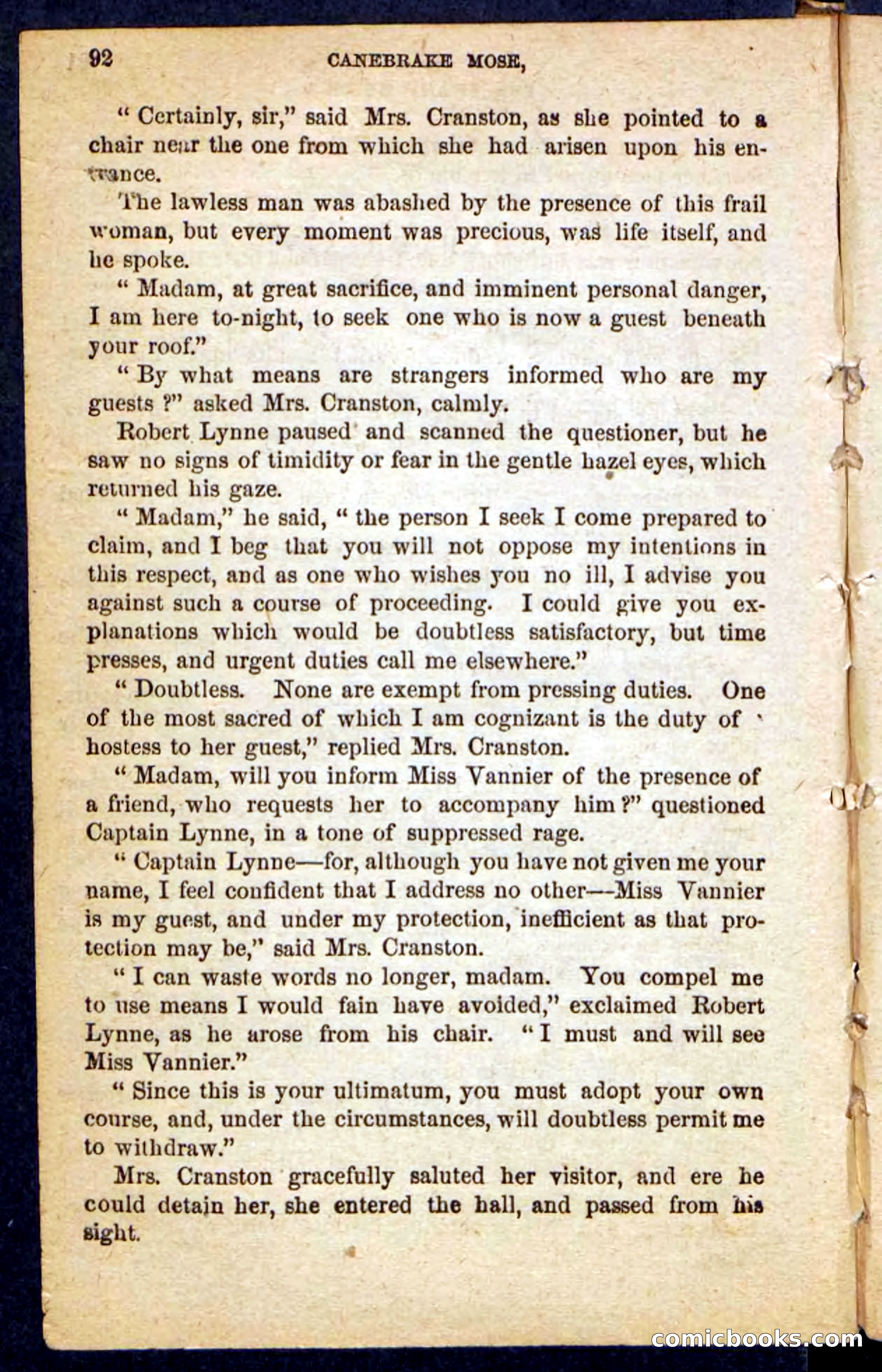 Beadle's Pocket Novels No. 162: Canebrake Mose — page 88 of 100