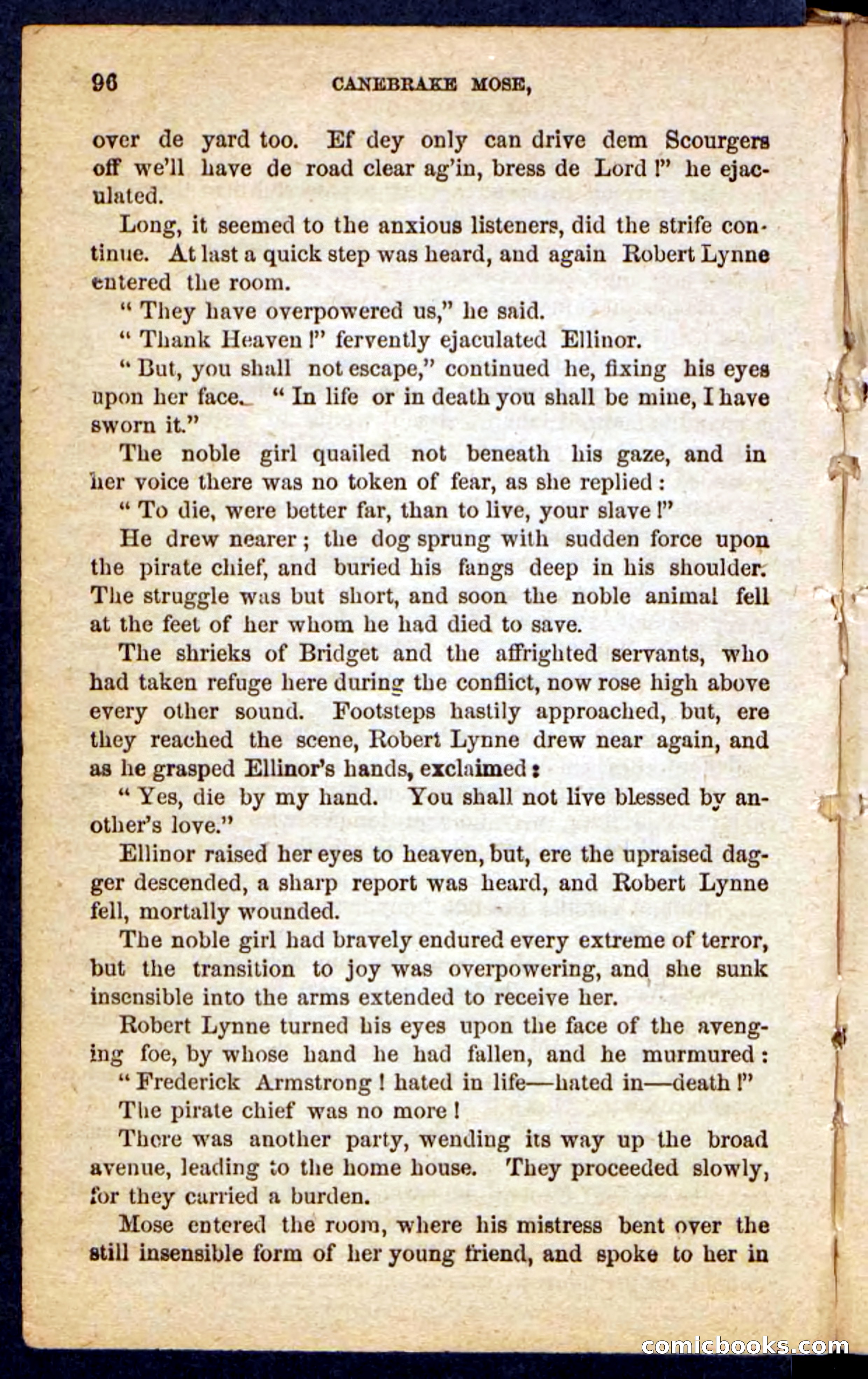 Beadle's Pocket Novels No. 162: Canebrake Mose — page 92 of 100