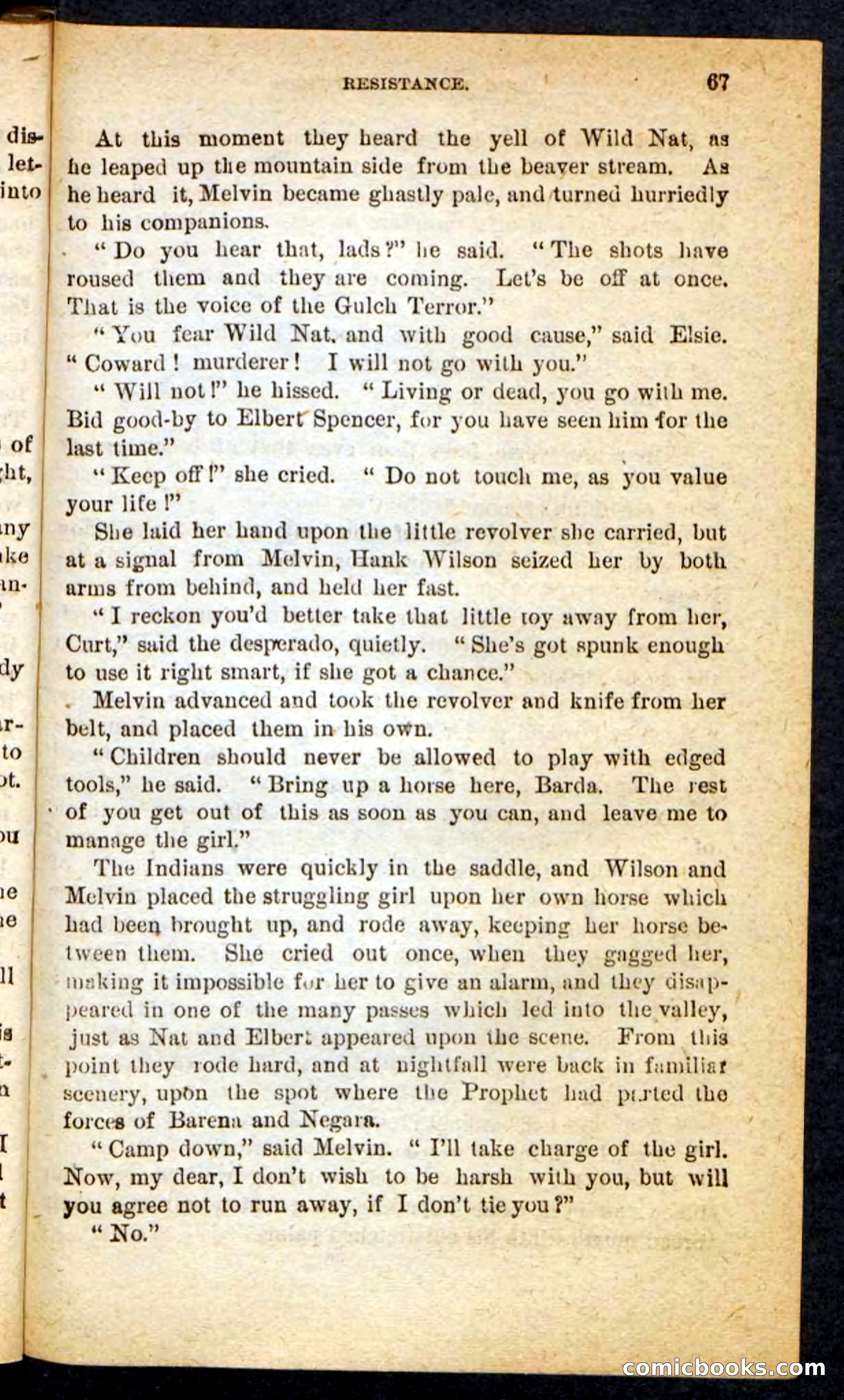 Beadle's Pocket Novels No. 165: Wild Nat, the Gulch Terror — page 63 of 100