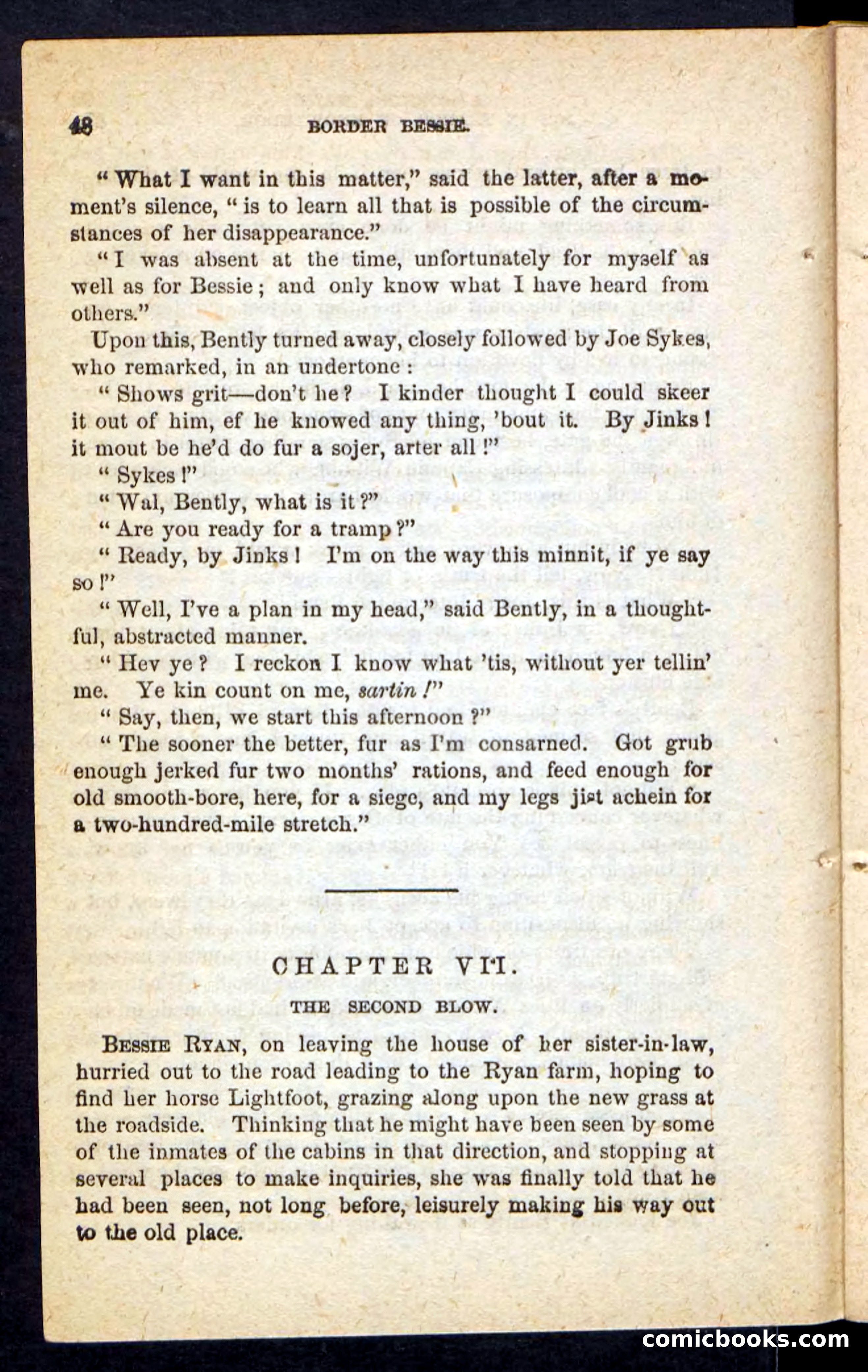 Beadle's Pocket Novels No. 175: Border Bessie — page 40 of 92