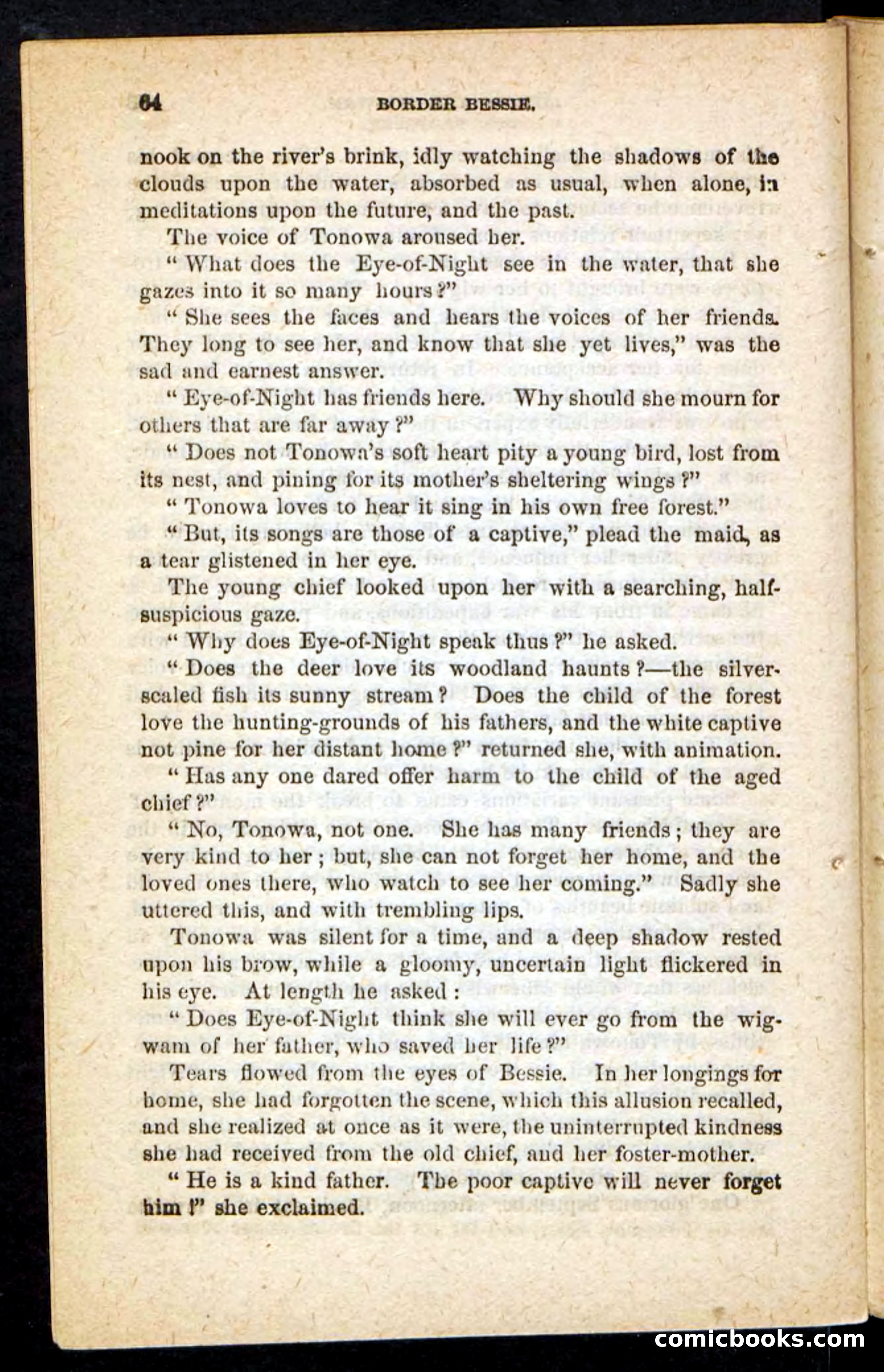 Beadle's Pocket Novels No. 175: Border Bessie — page 56 of 92