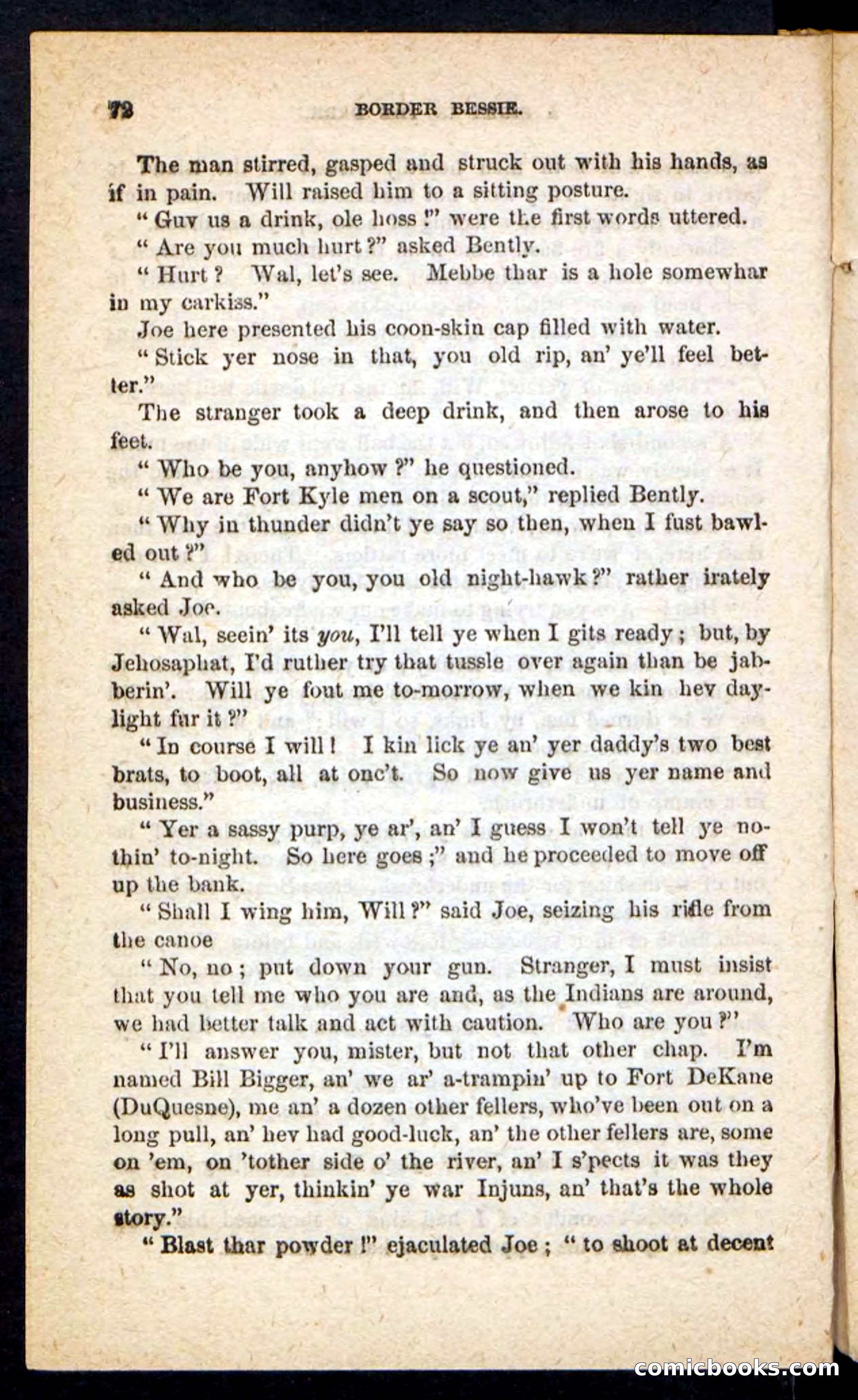 Beadle's Pocket Novels No. 175: Border Bessie — page 62 of 92