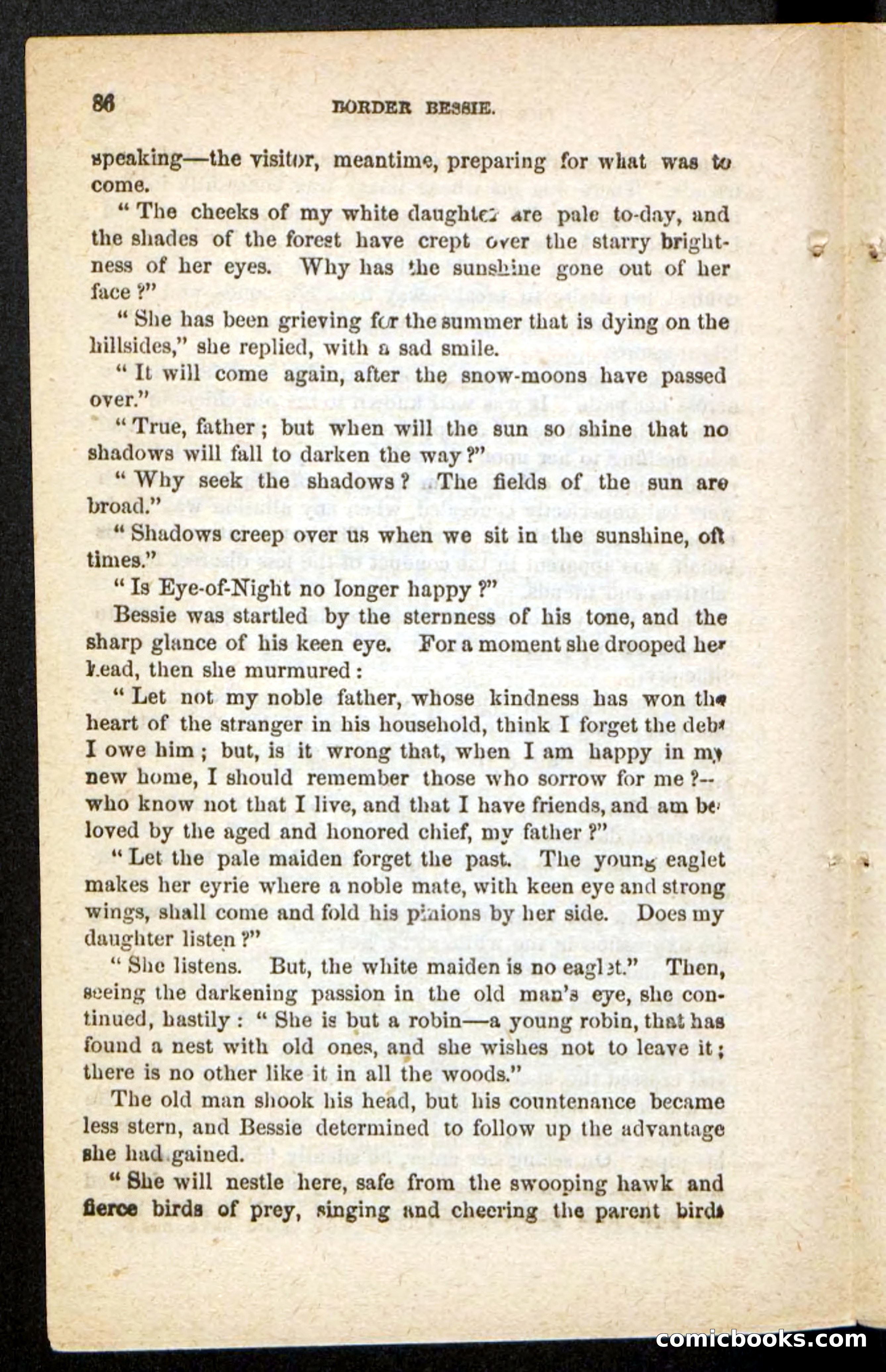 Beadle's Pocket Novels No. 175: Border Bessie — page 76 of 92