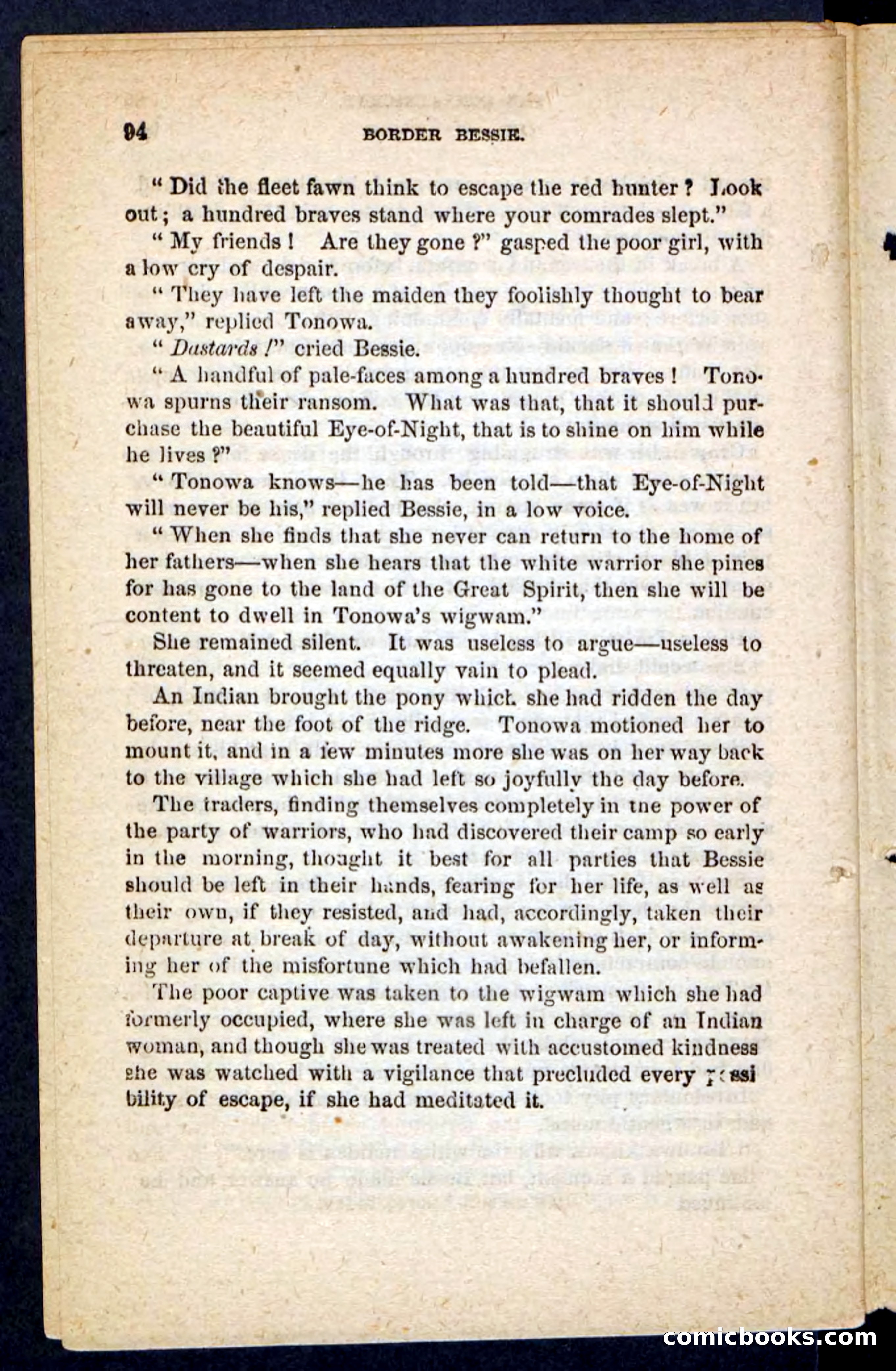 Beadle's Pocket Novels No. 175: Border Bessie — page 84 of 92