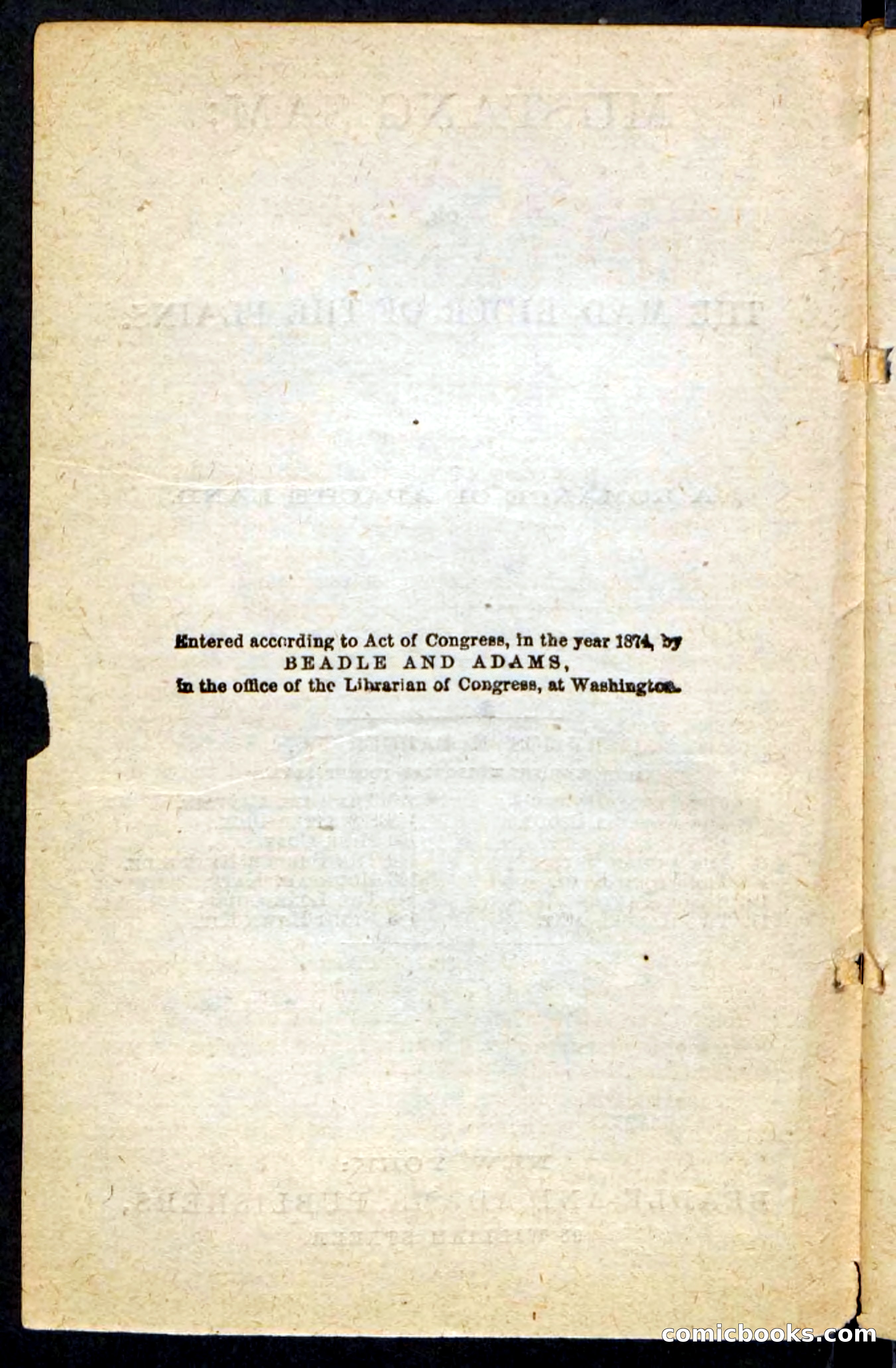 Beadle's Pocket Novels No. 184: Mustang Sam — page 4 of 100