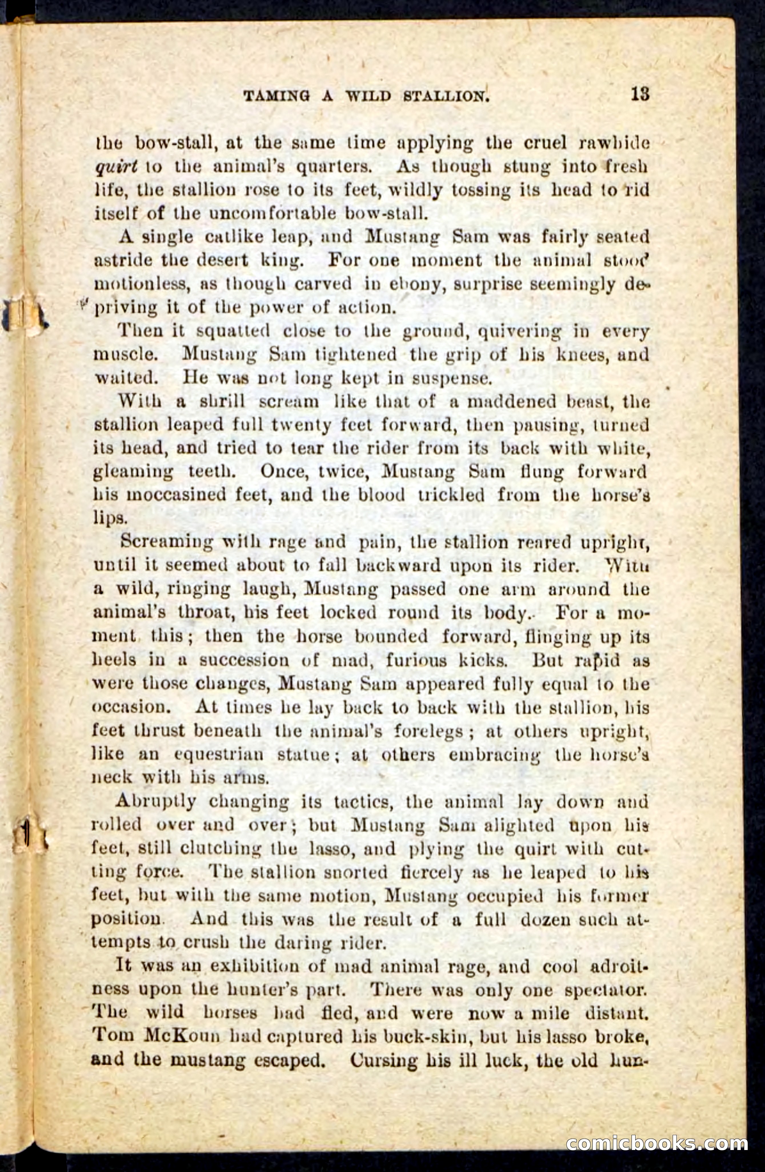 Beadle's Pocket Novels No. 184: Mustang Sam — page 9 of 100