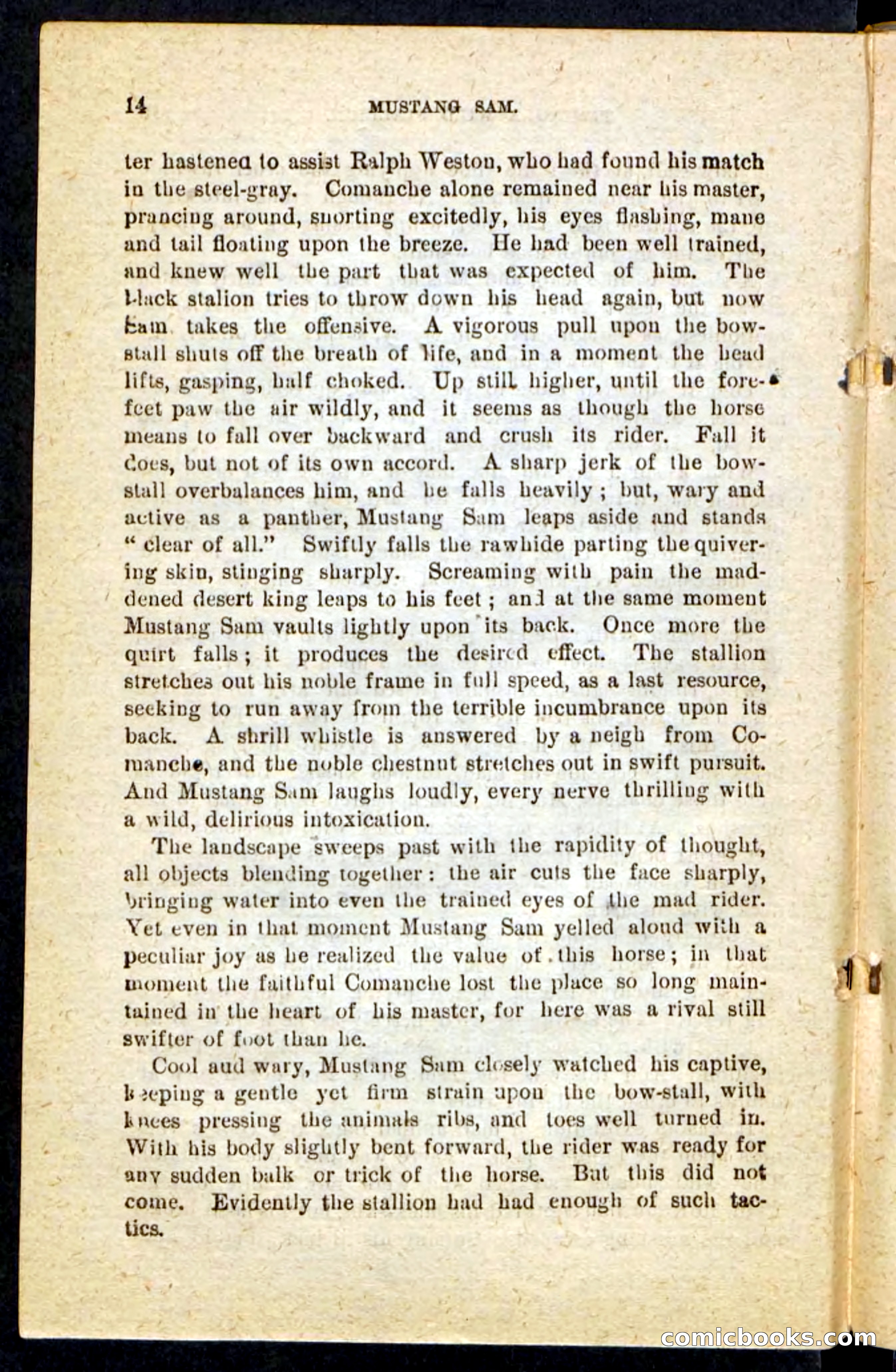 Beadle's Pocket Novels No. 184: Mustang Sam — page 10 of 100