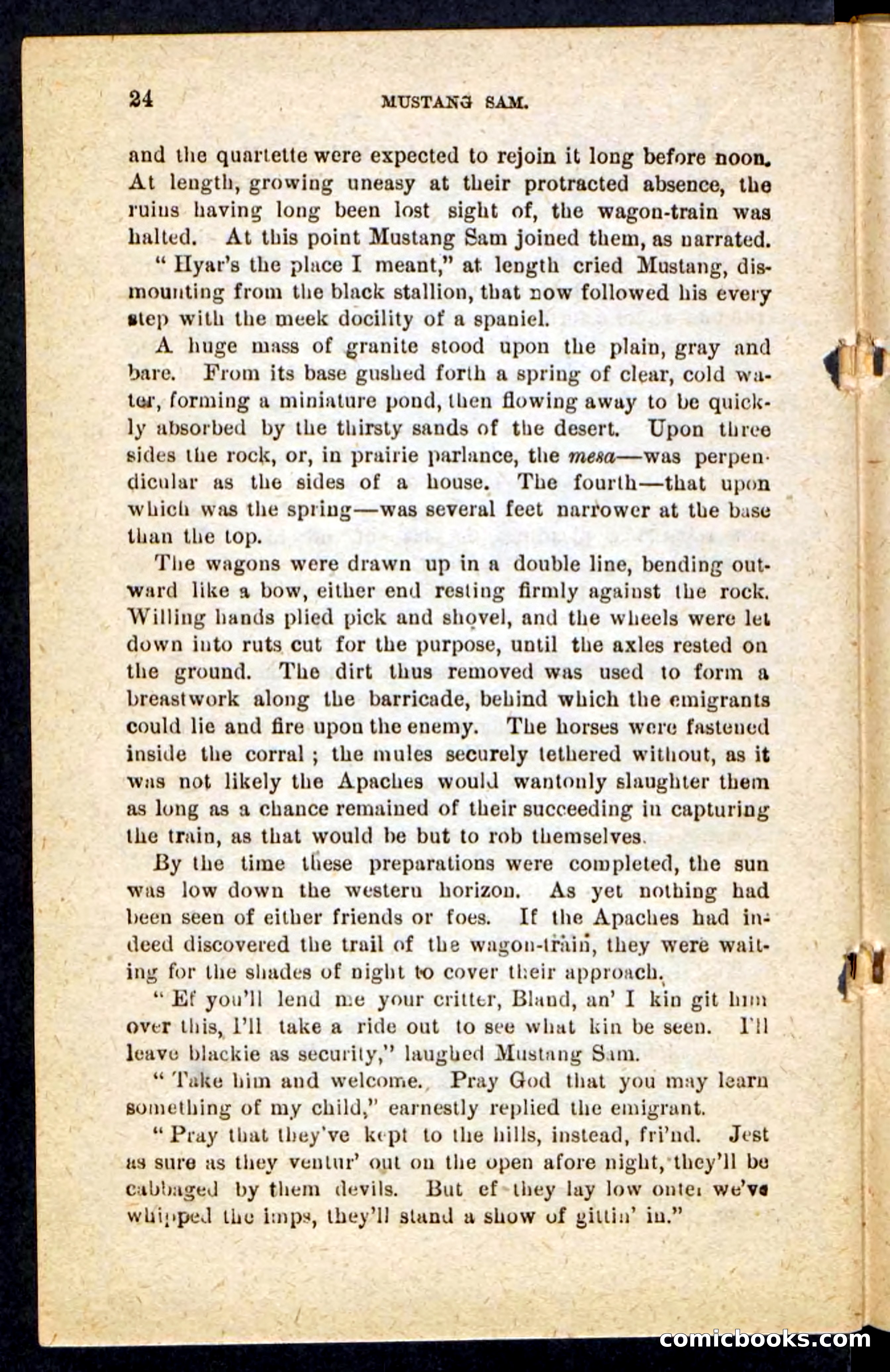Beadle's Pocket Novels No. 184: Mustang Sam — page 20 of 100