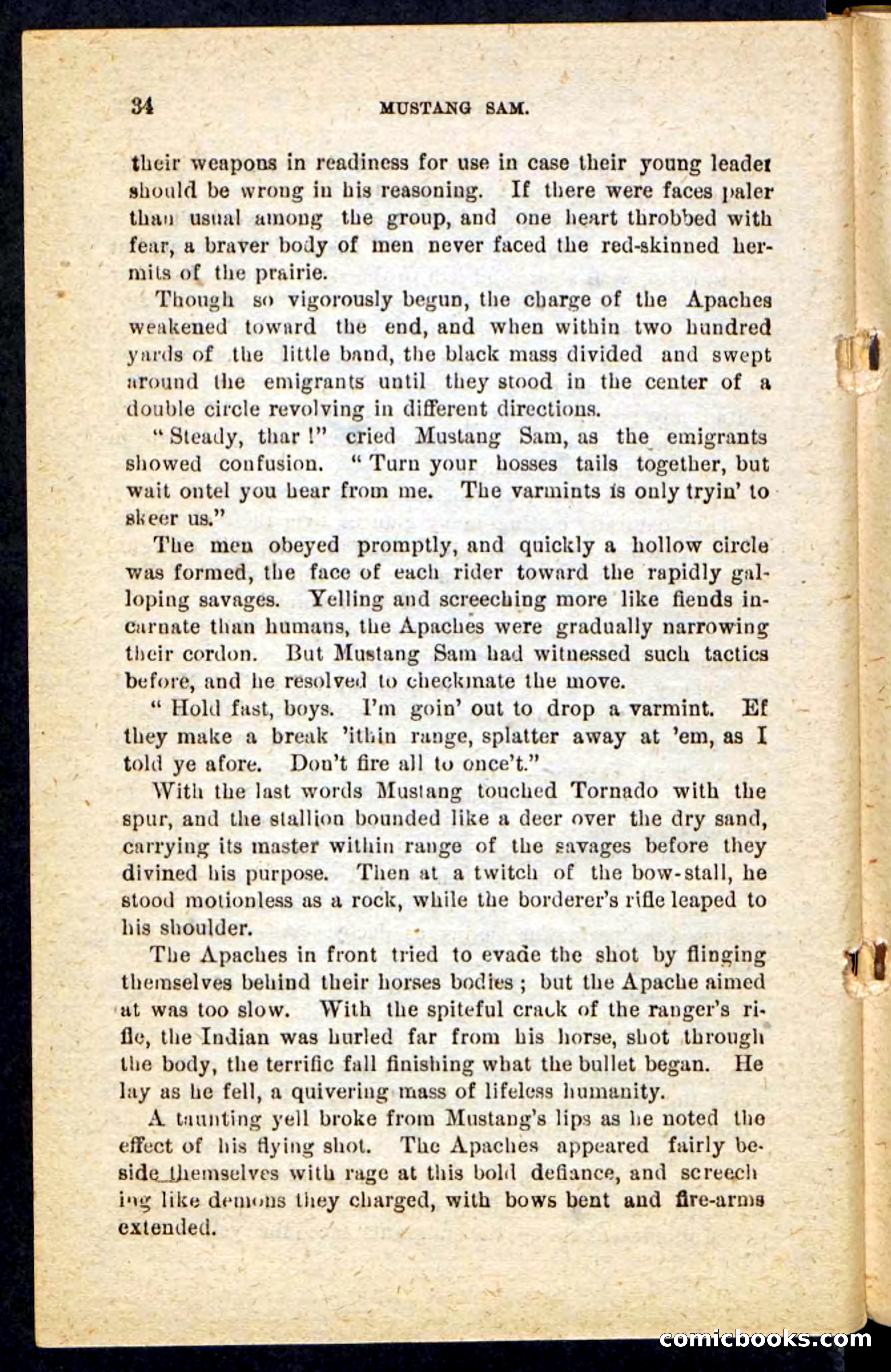 Beadle's Pocket Novels No. 184: Mustang Sam — page 30 of 100