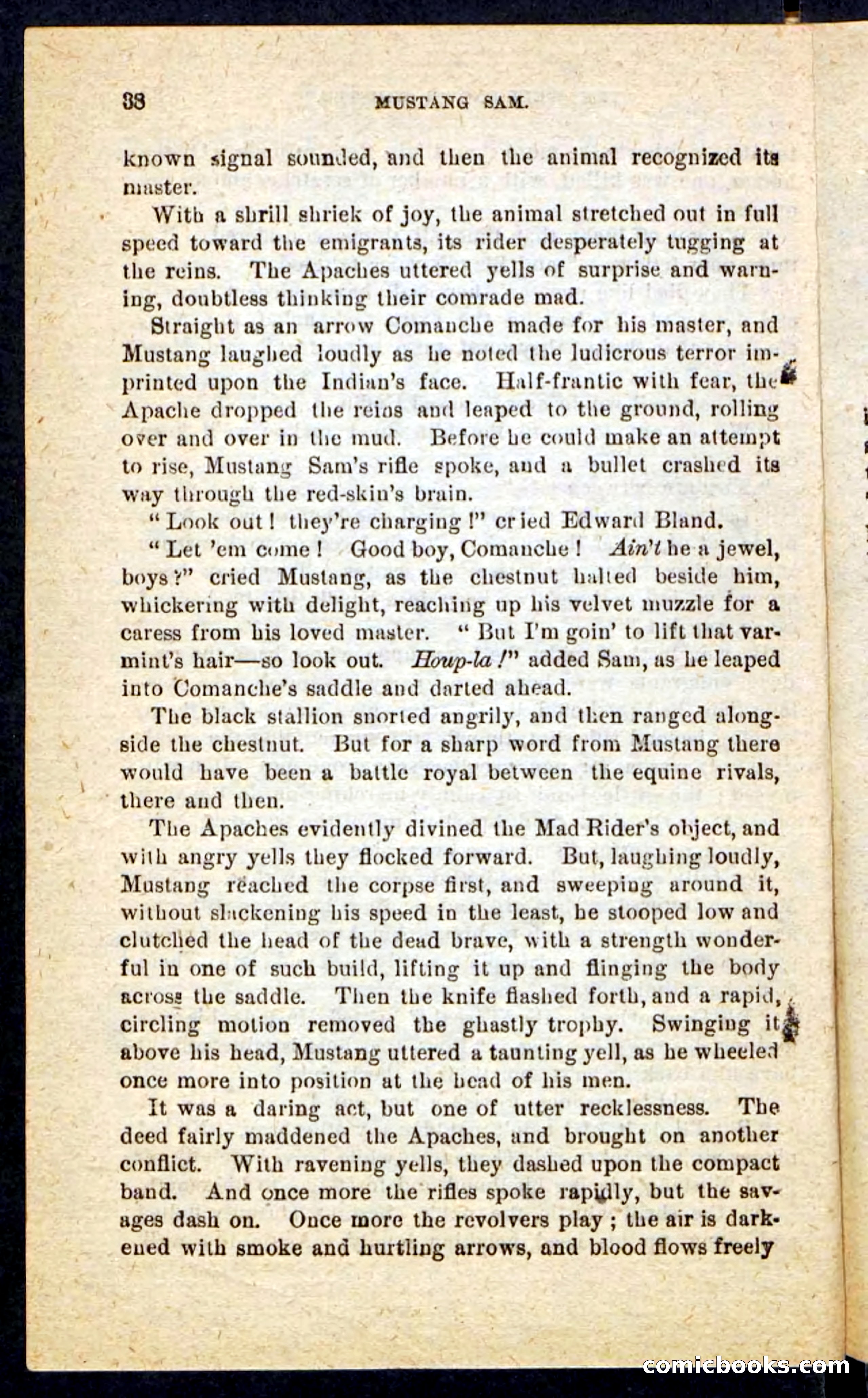 Beadle's Pocket Novels No. 184: Mustang Sam — page 34 of 100