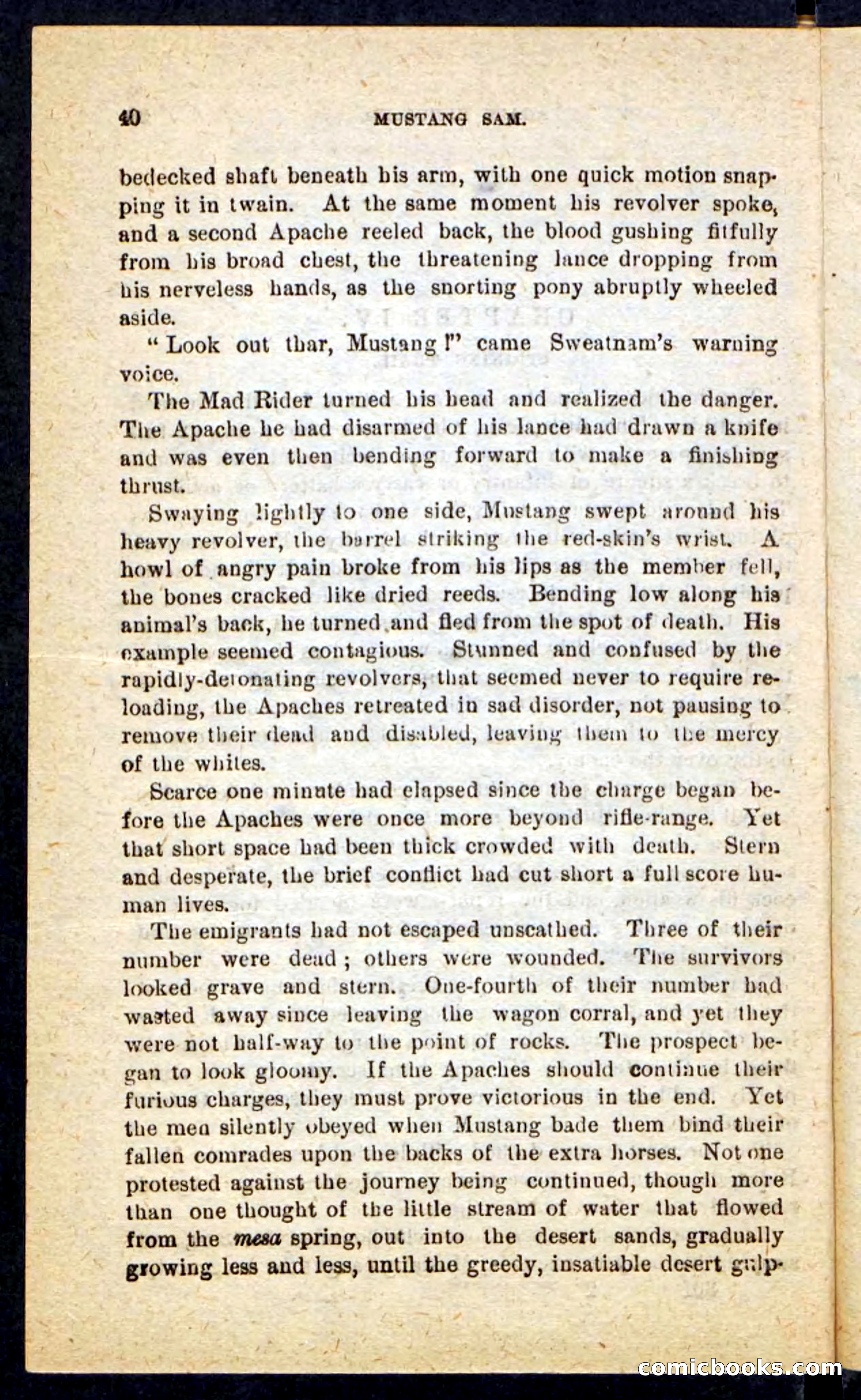 Beadle's Pocket Novels No. 184: Mustang Sam — page 36 of 100