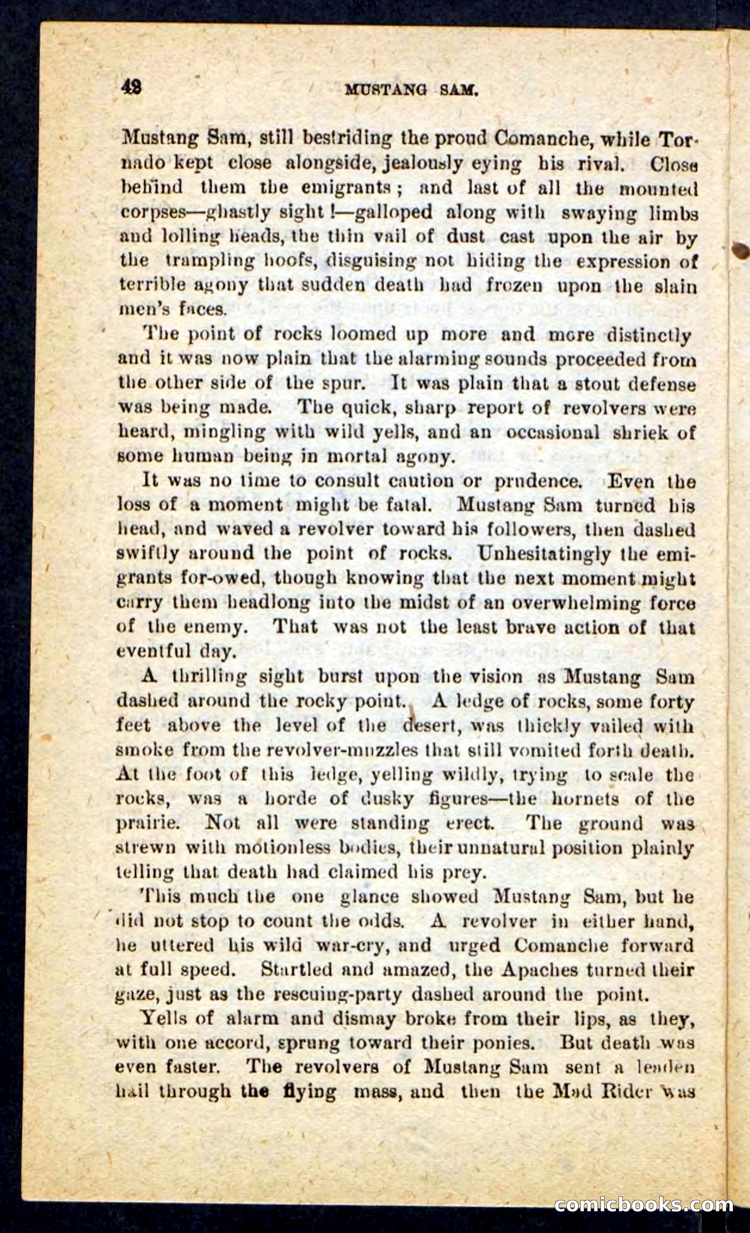 Beadle's Pocket Novels No. 184: Mustang Sam — page 38 of 100