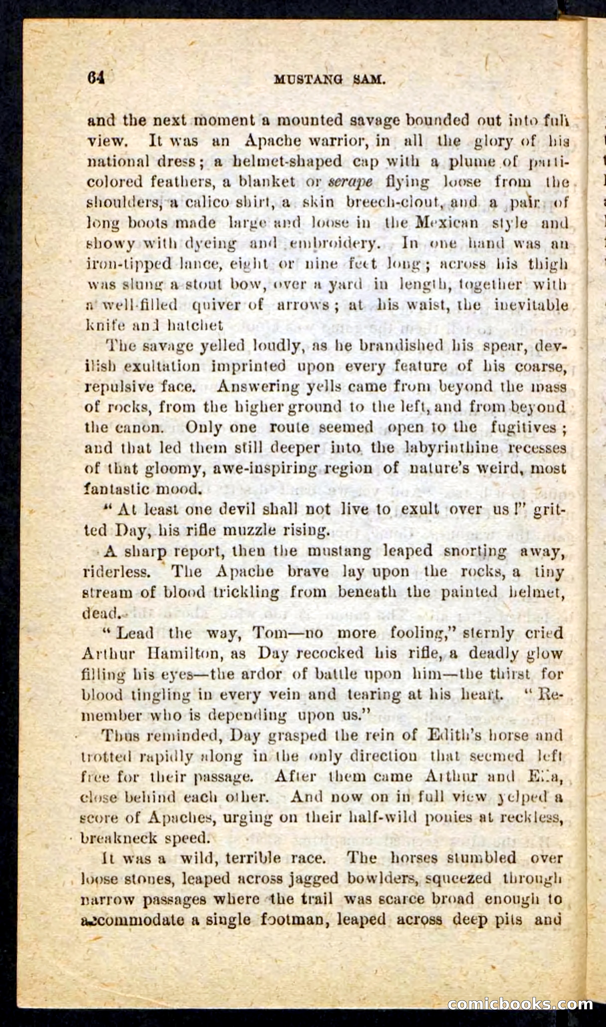 Beadle's Pocket Novels No. 184: Mustang Sam — page 60 of 100