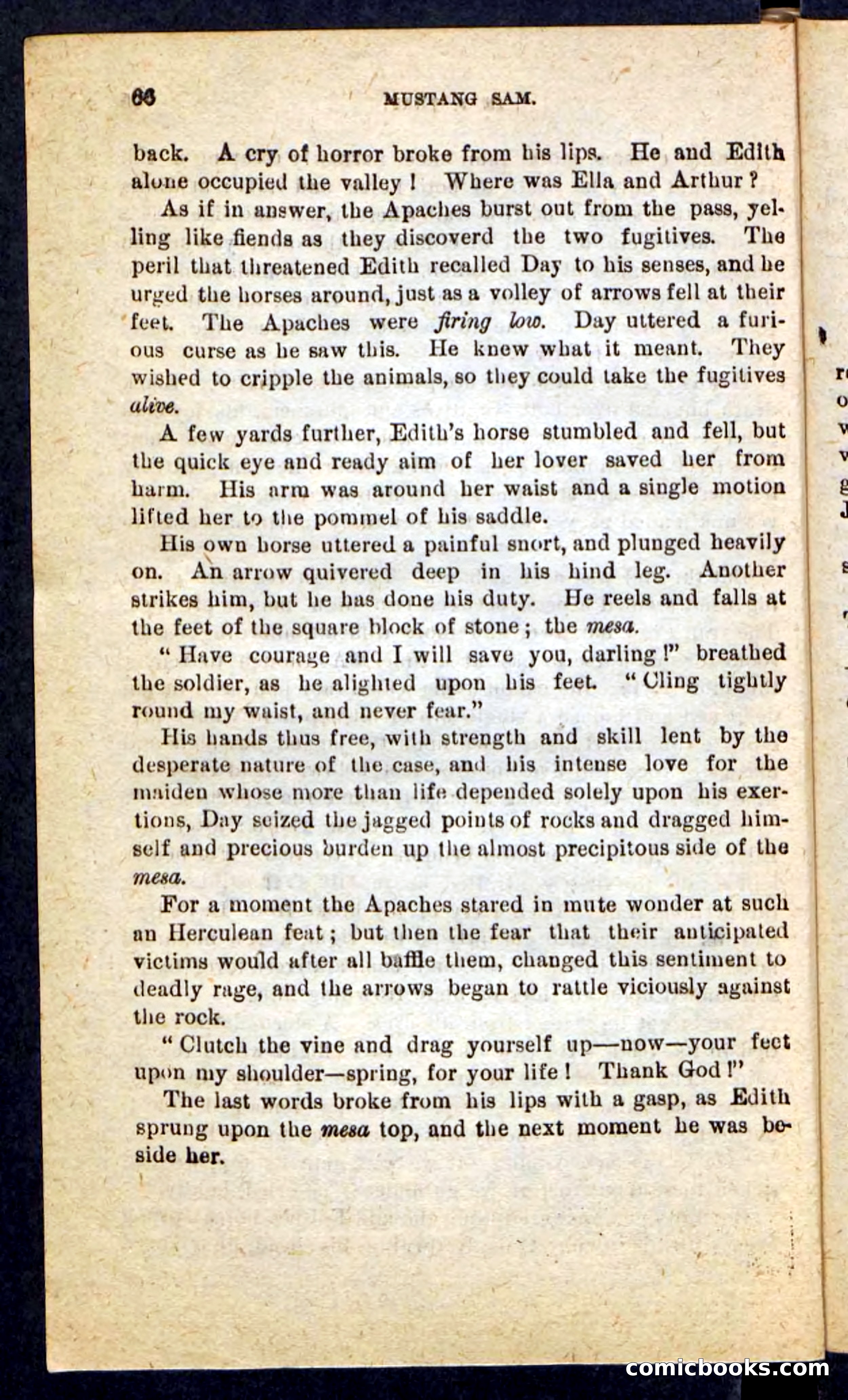 Beadle's Pocket Novels No. 184: Mustang Sam — page 62 of 100