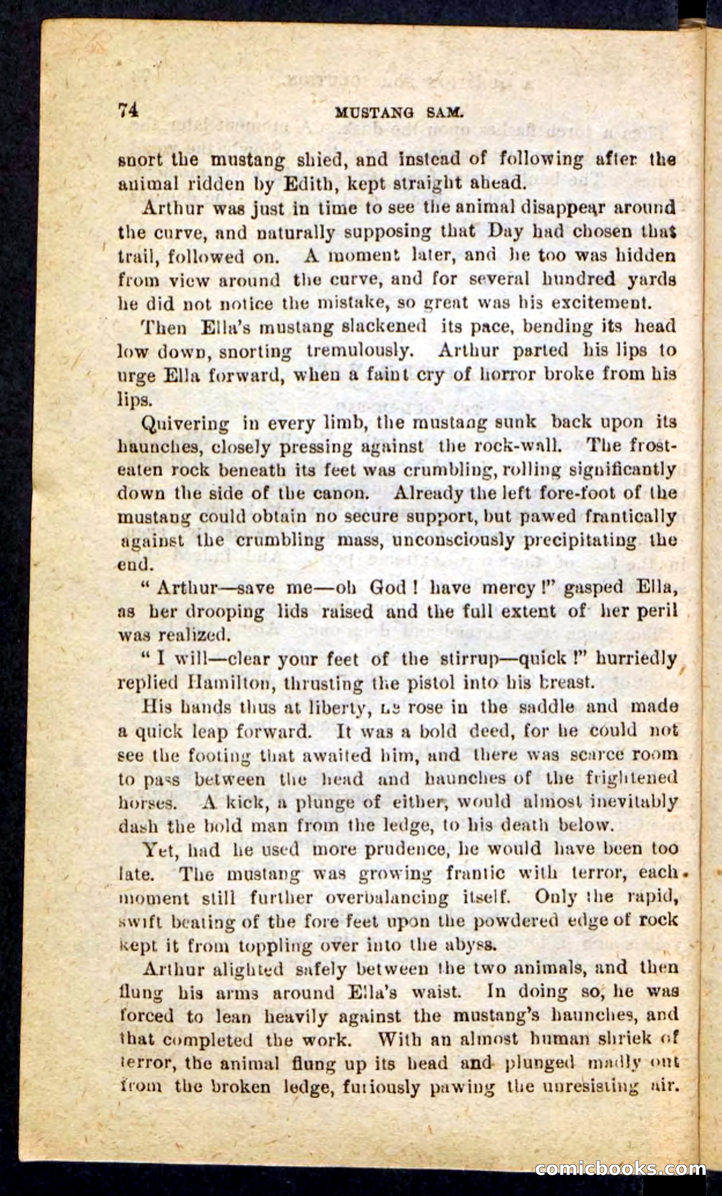 Beadle's Pocket Novels No. 184: Mustang Sam — page 70 of 100