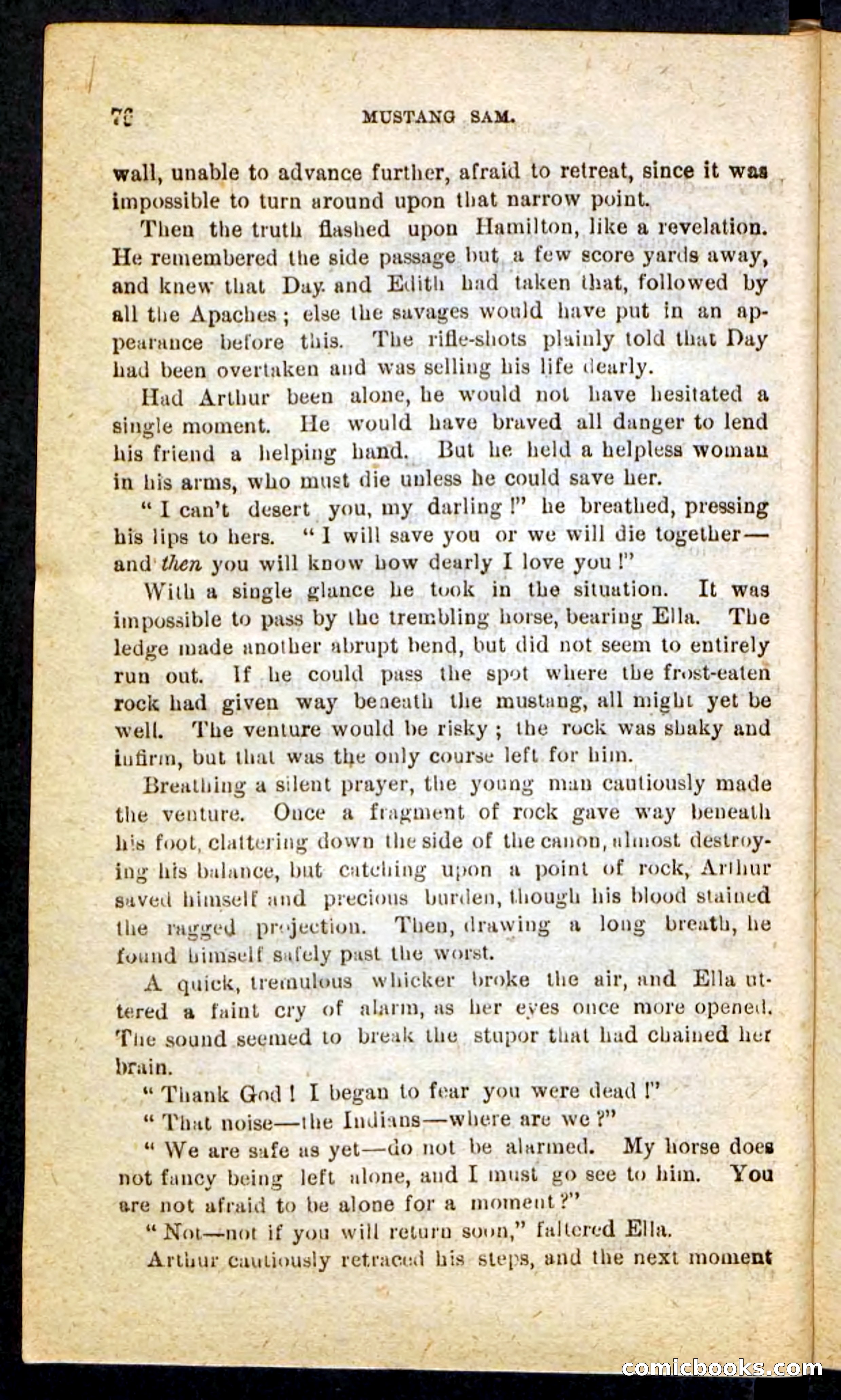 Beadle's Pocket Novels No. 184: Mustang Sam — page 72 of 100