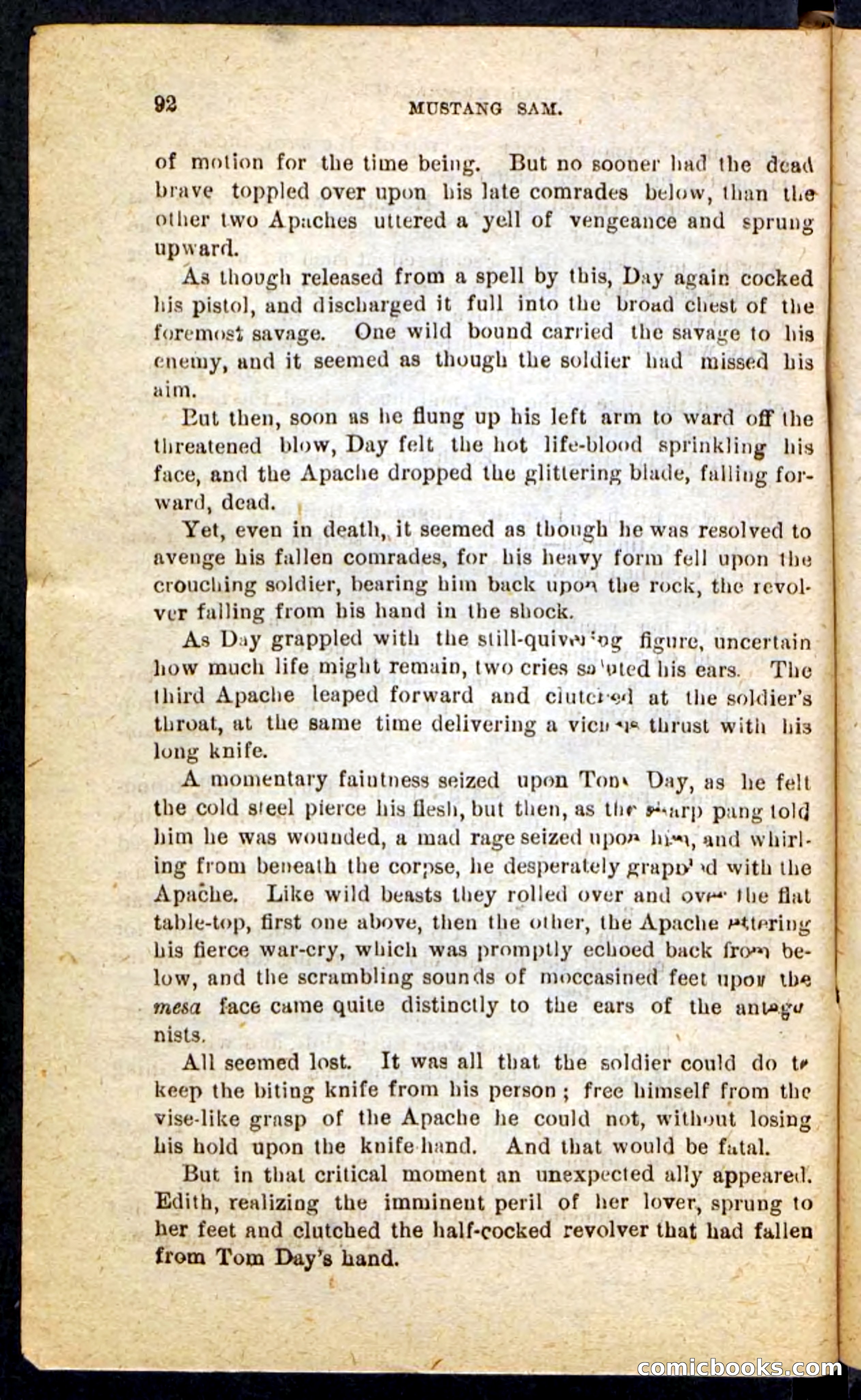 Beadle's Pocket Novels No. 184: Mustang Sam — page 88 of 100
