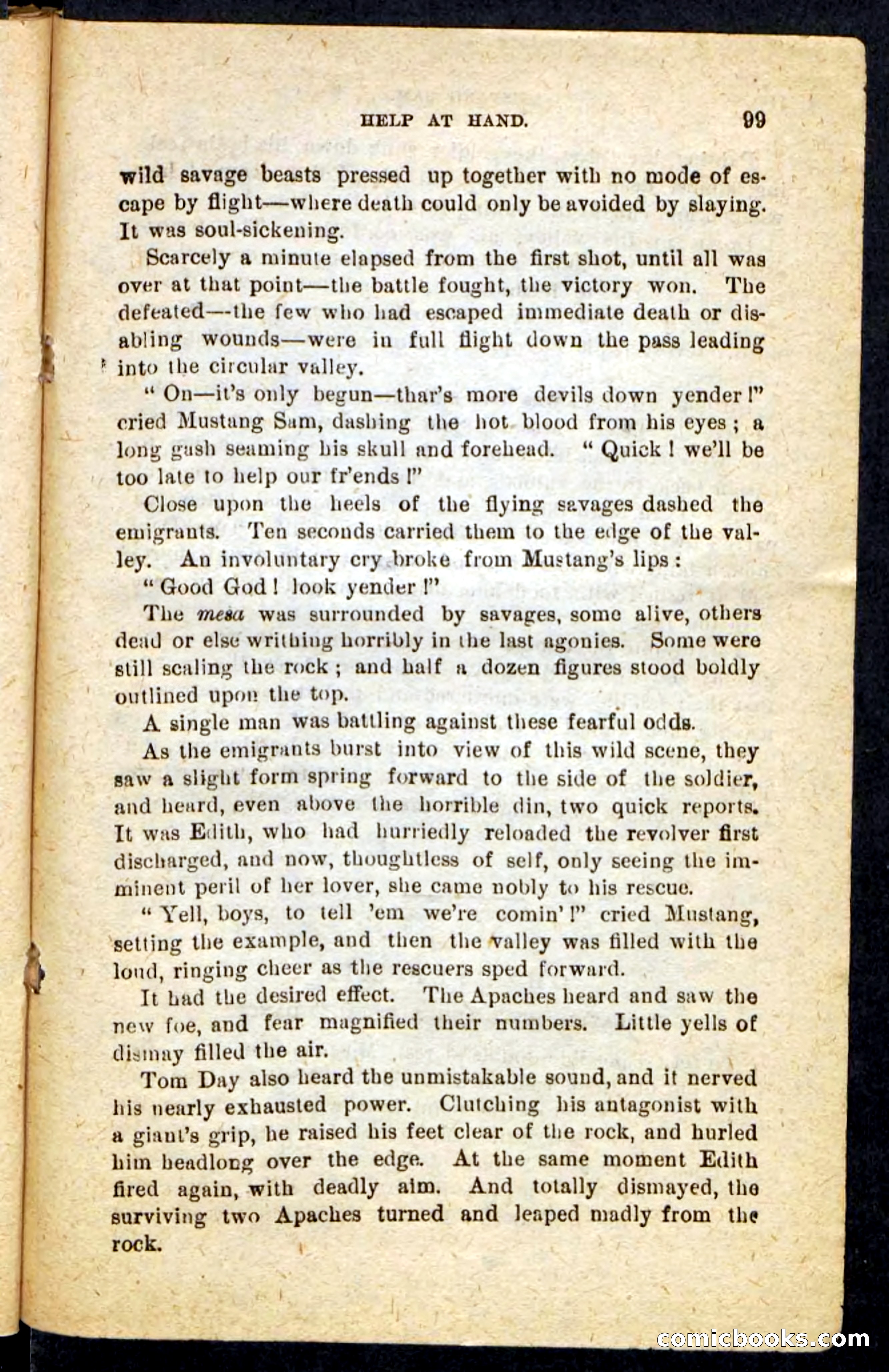 Beadle's Pocket Novels No. 184: Mustang Sam — page 95 of 100