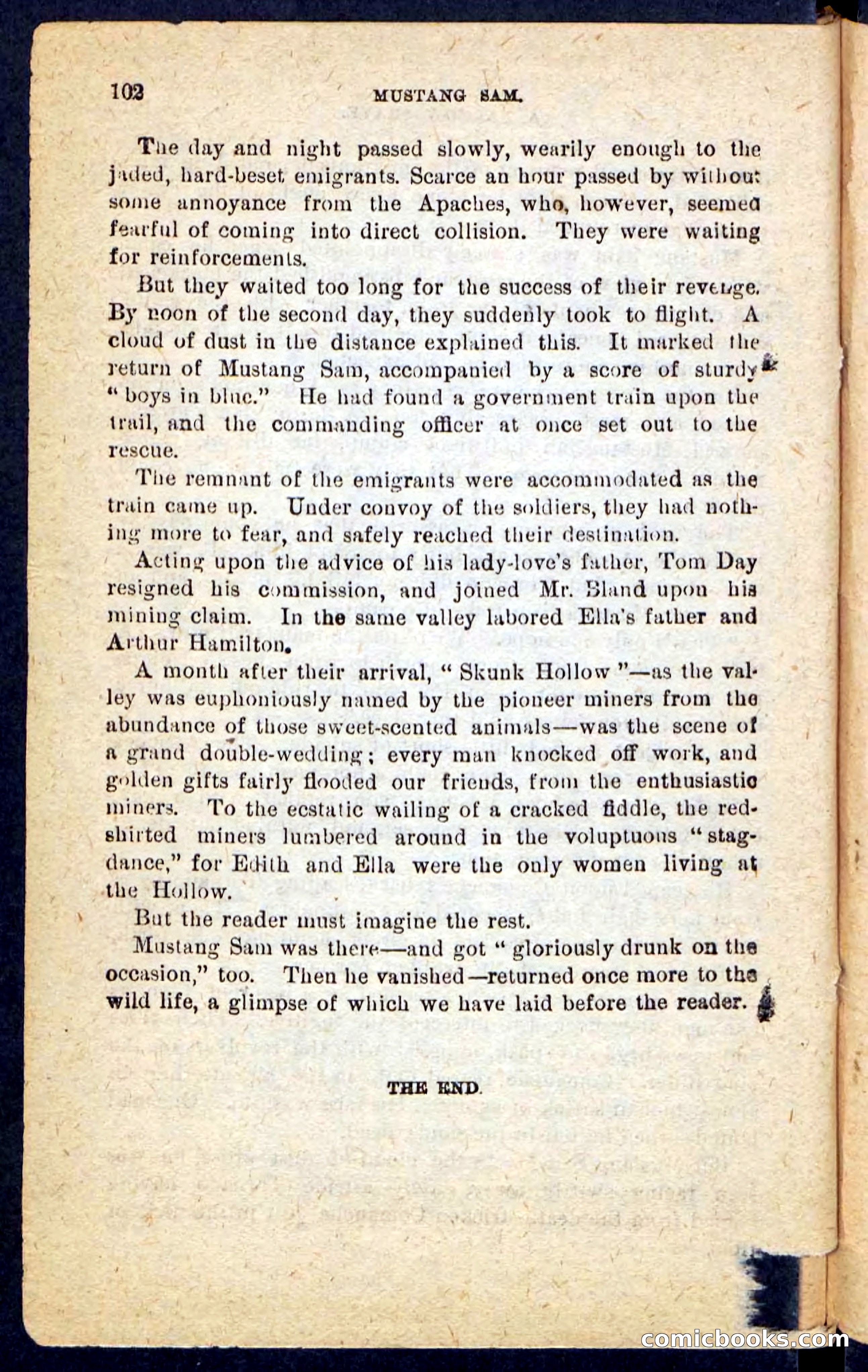 Beadle's Pocket Novels No. 184: Mustang Sam — page 98 of 100