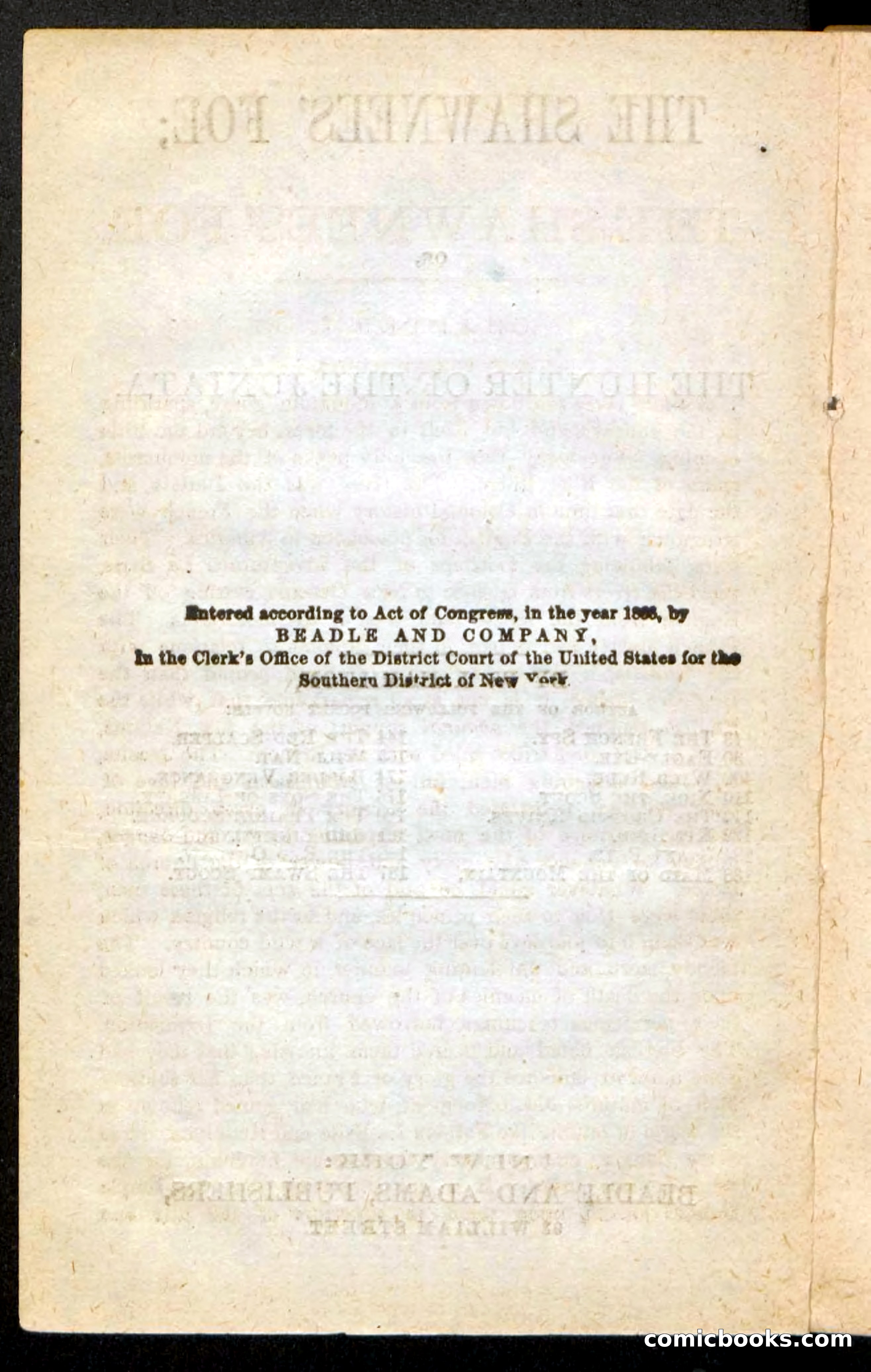 Beadle's Pocket Novels No. 188: The Shawnees' Foe — page 4 of 98