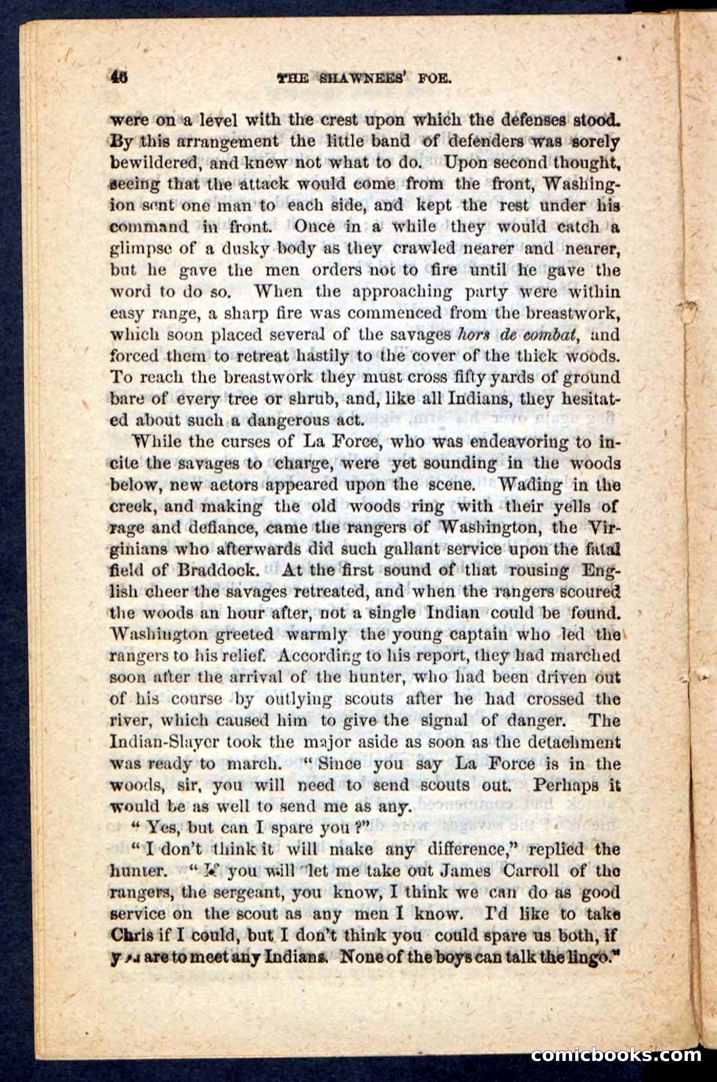 Beadle's Pocket Novels No. 188: The Shawnees' Foe — page 42 of 98