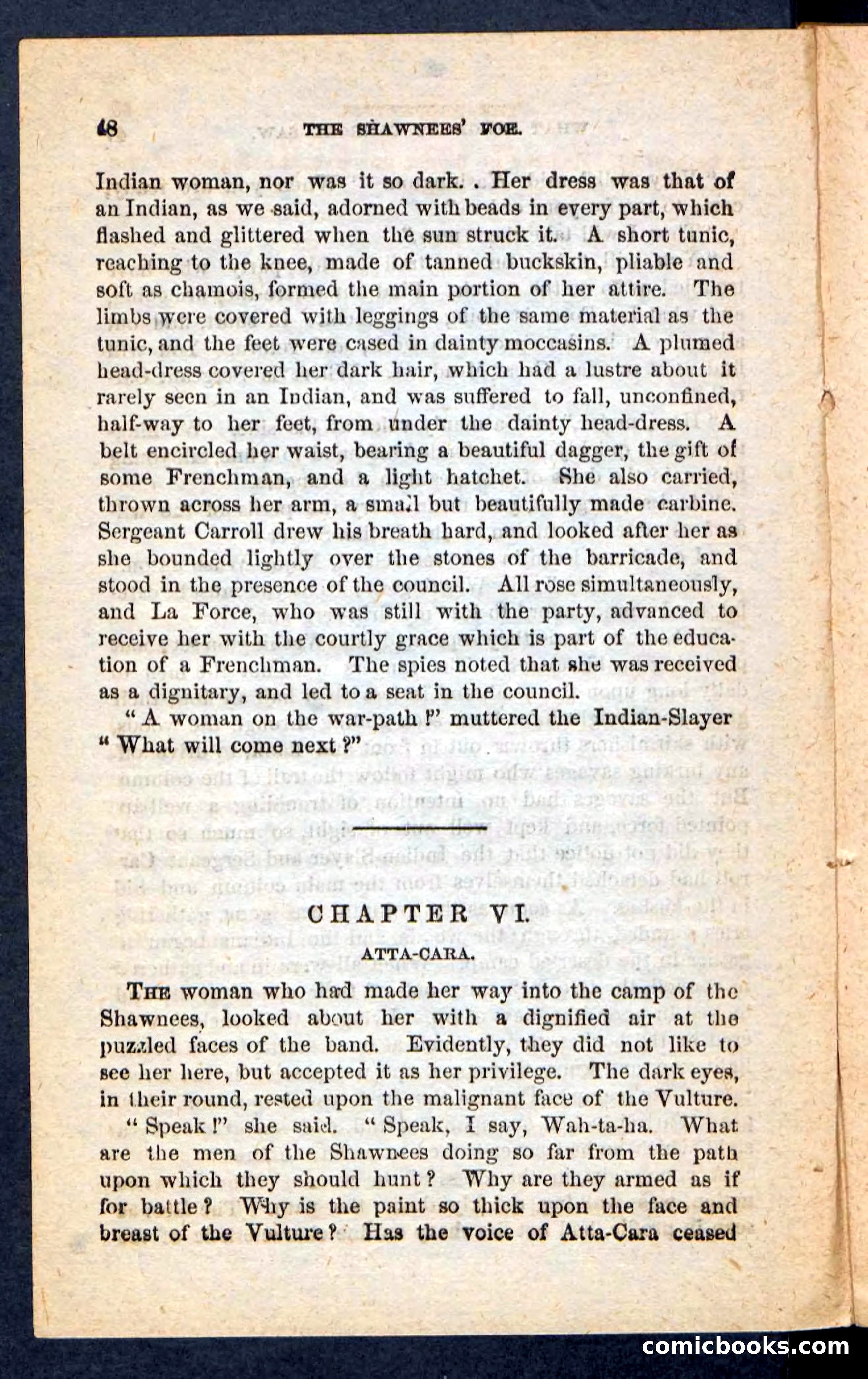 Beadle's Pocket Novels No. 188: The Shawnees' Foe — page 44 of 98