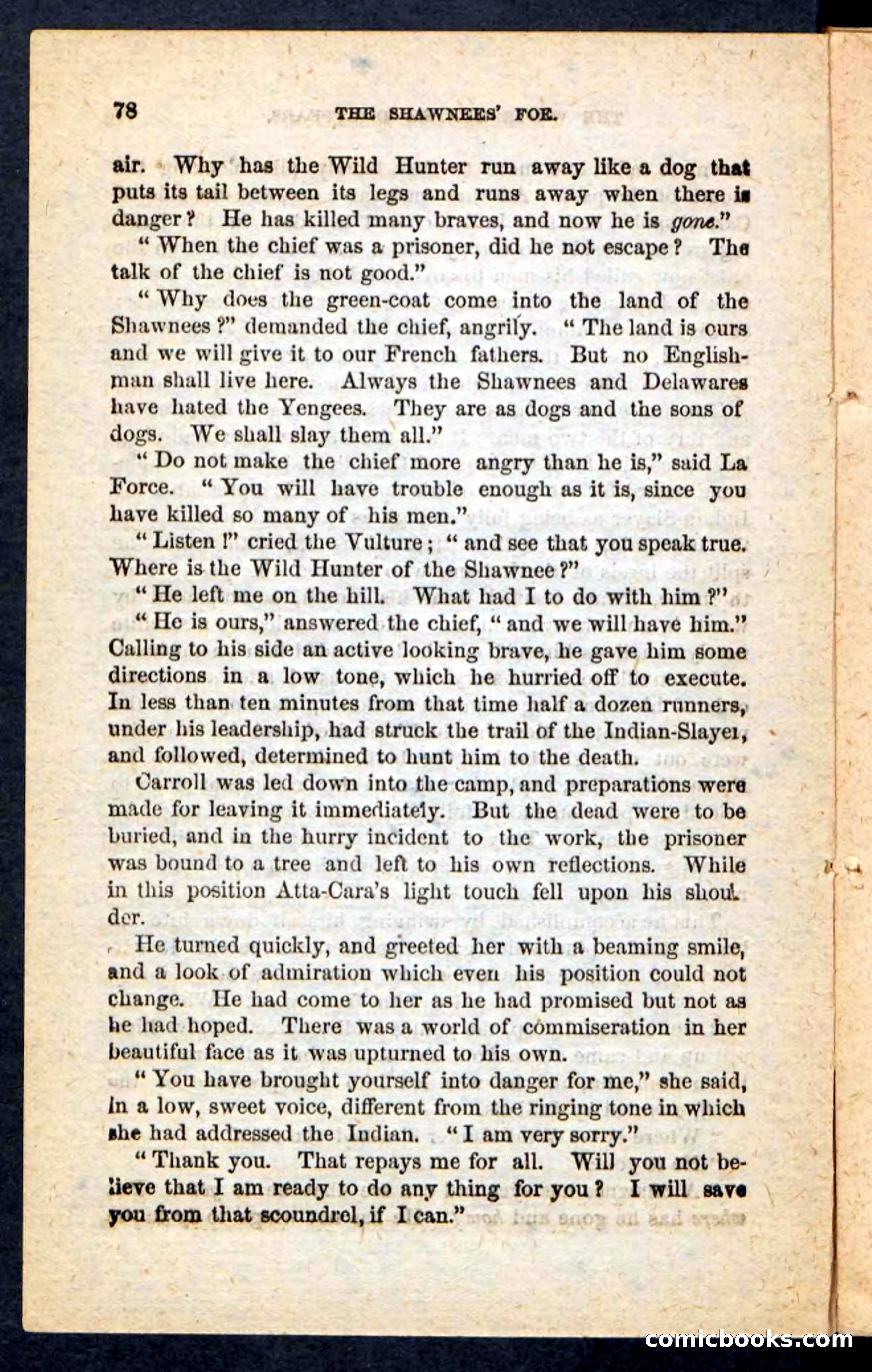 Beadle's Pocket Novels No. 188: The Shawnees' Foe — page 74 of 98