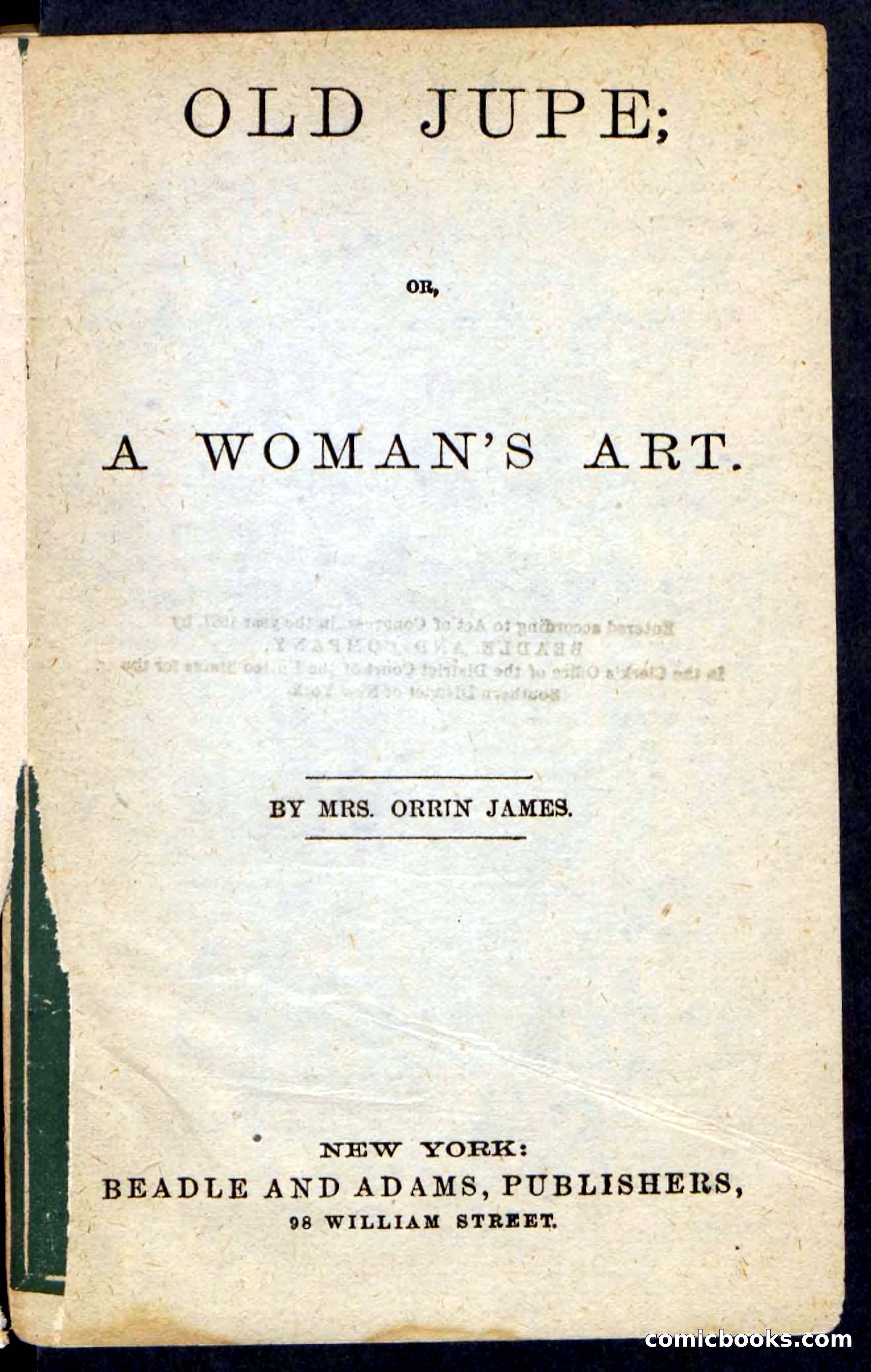 Beadle's Pocket Novels No. 190: Old Jupe — page 3 of 100