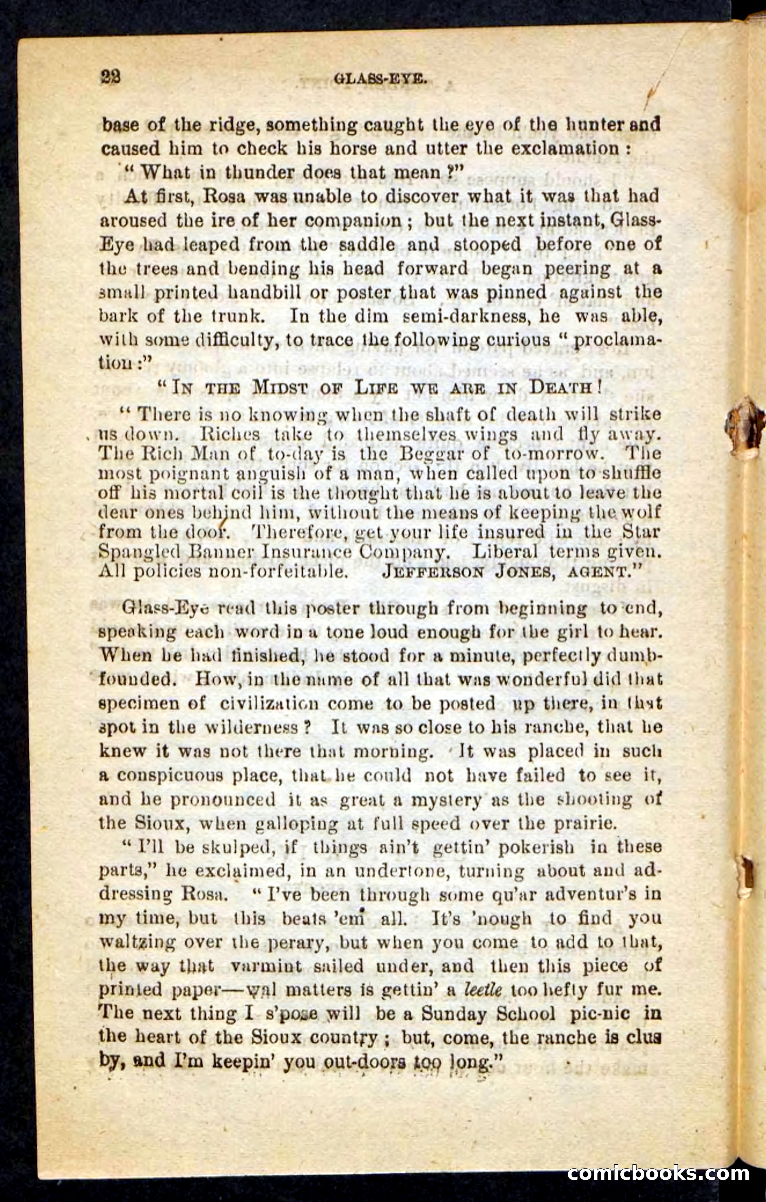 Beadle's Pocket Novels No. 196: Glass-Eye — page 18 of 100