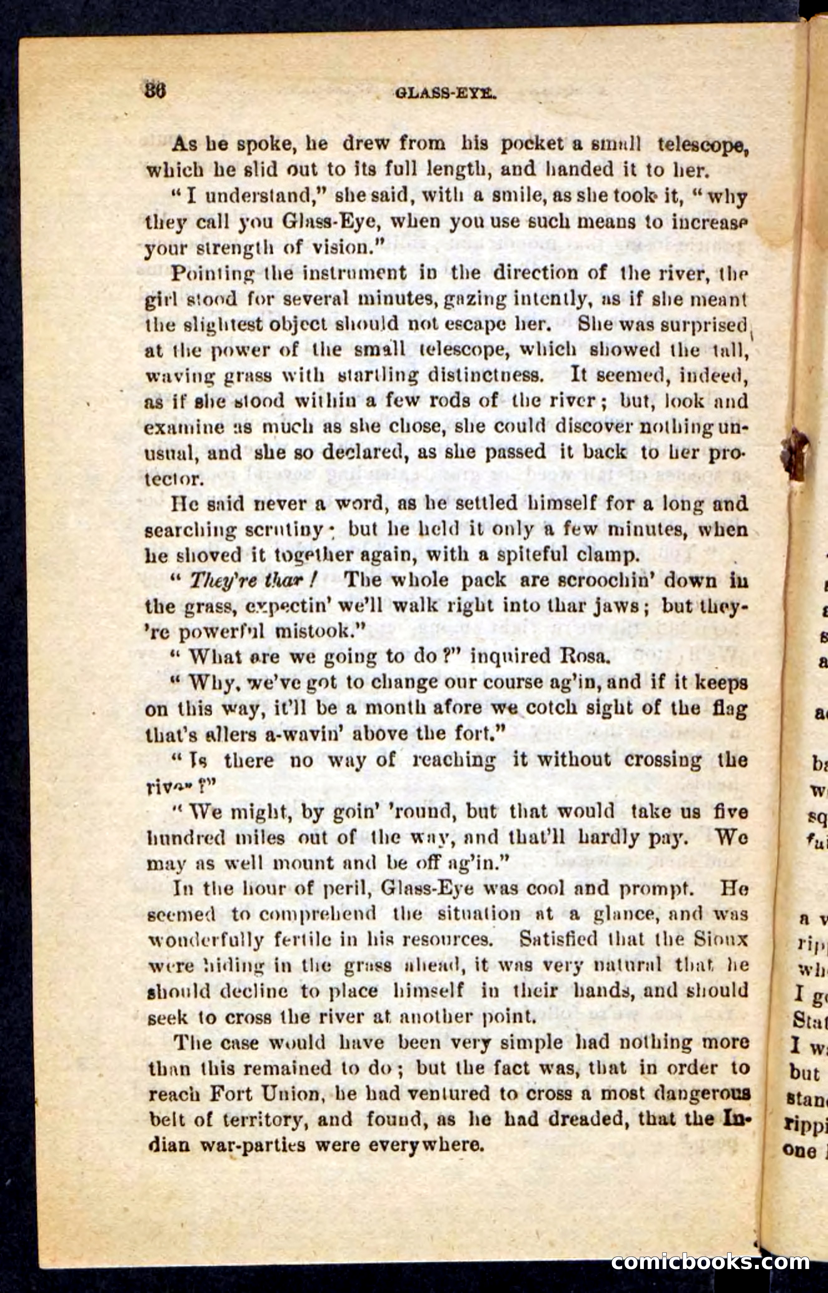 Beadle's Pocket Novels No. 196: Glass-Eye — page 32 of 100