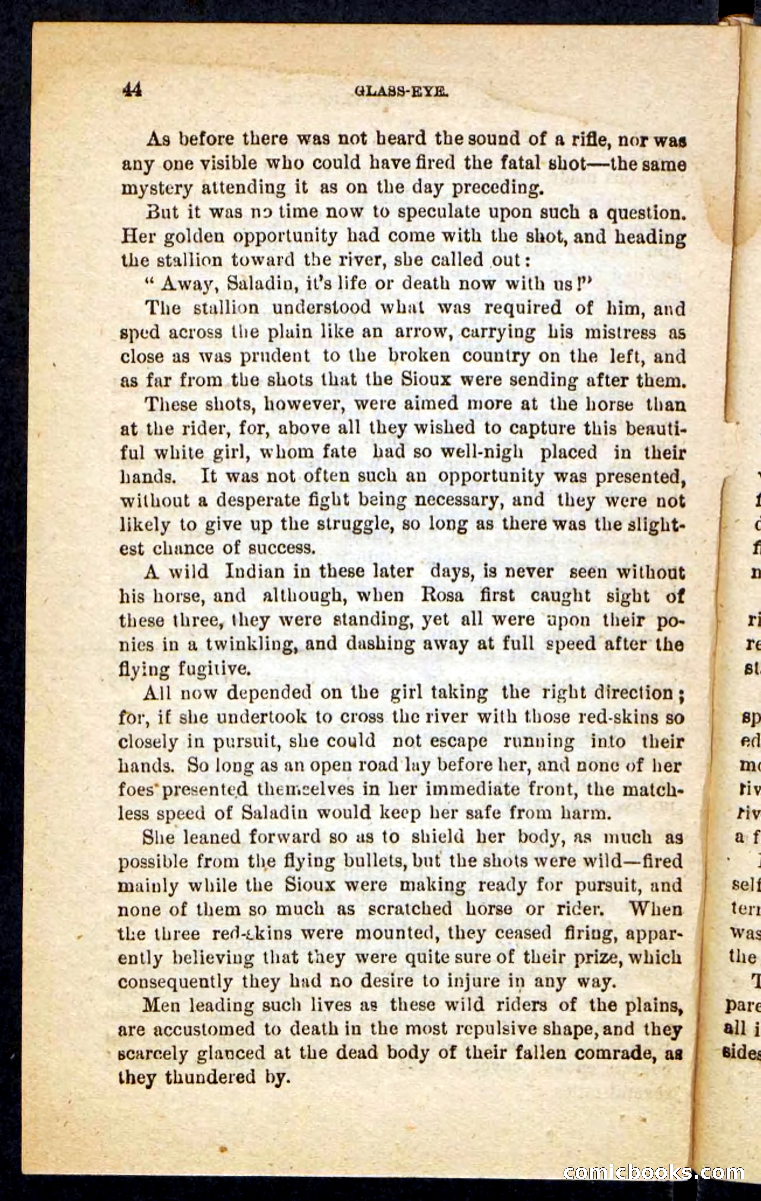 Beadle's Pocket Novels No. 196: Glass-Eye — page 40 of 100