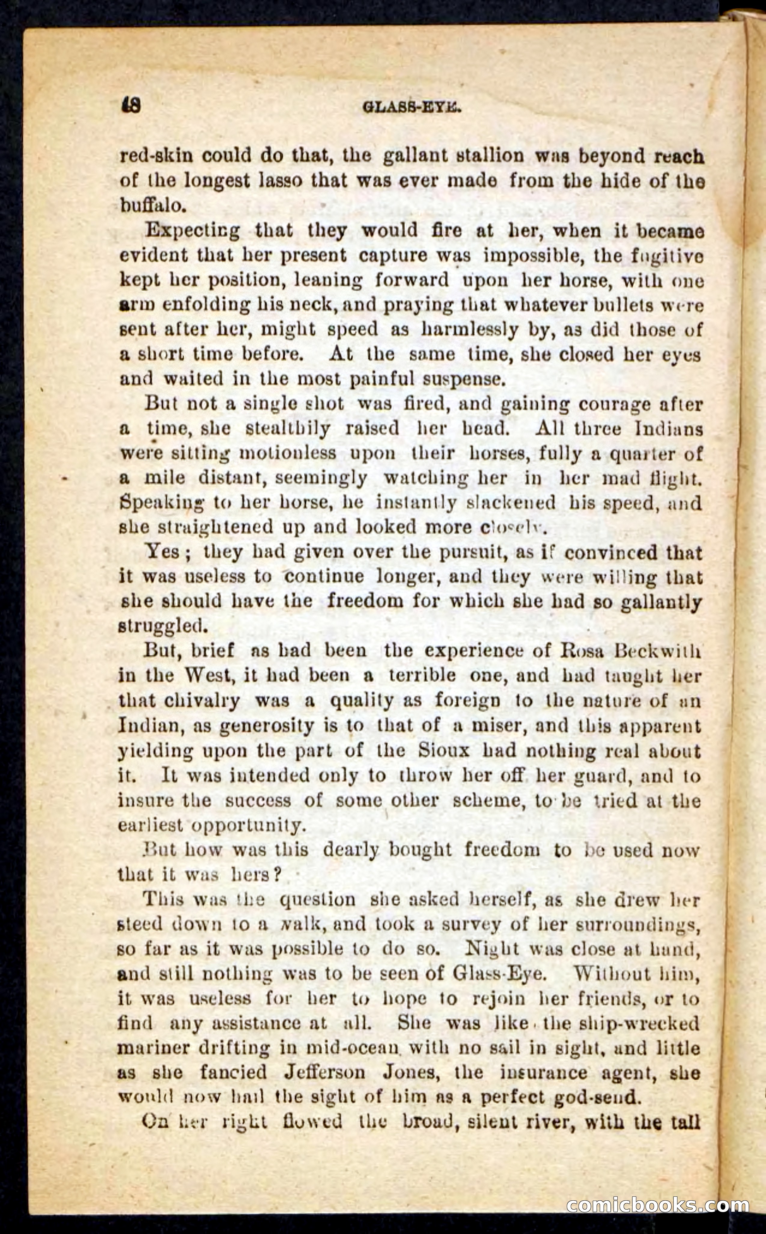 Beadle's Pocket Novels No. 196: Glass-Eye — page 44 of 100