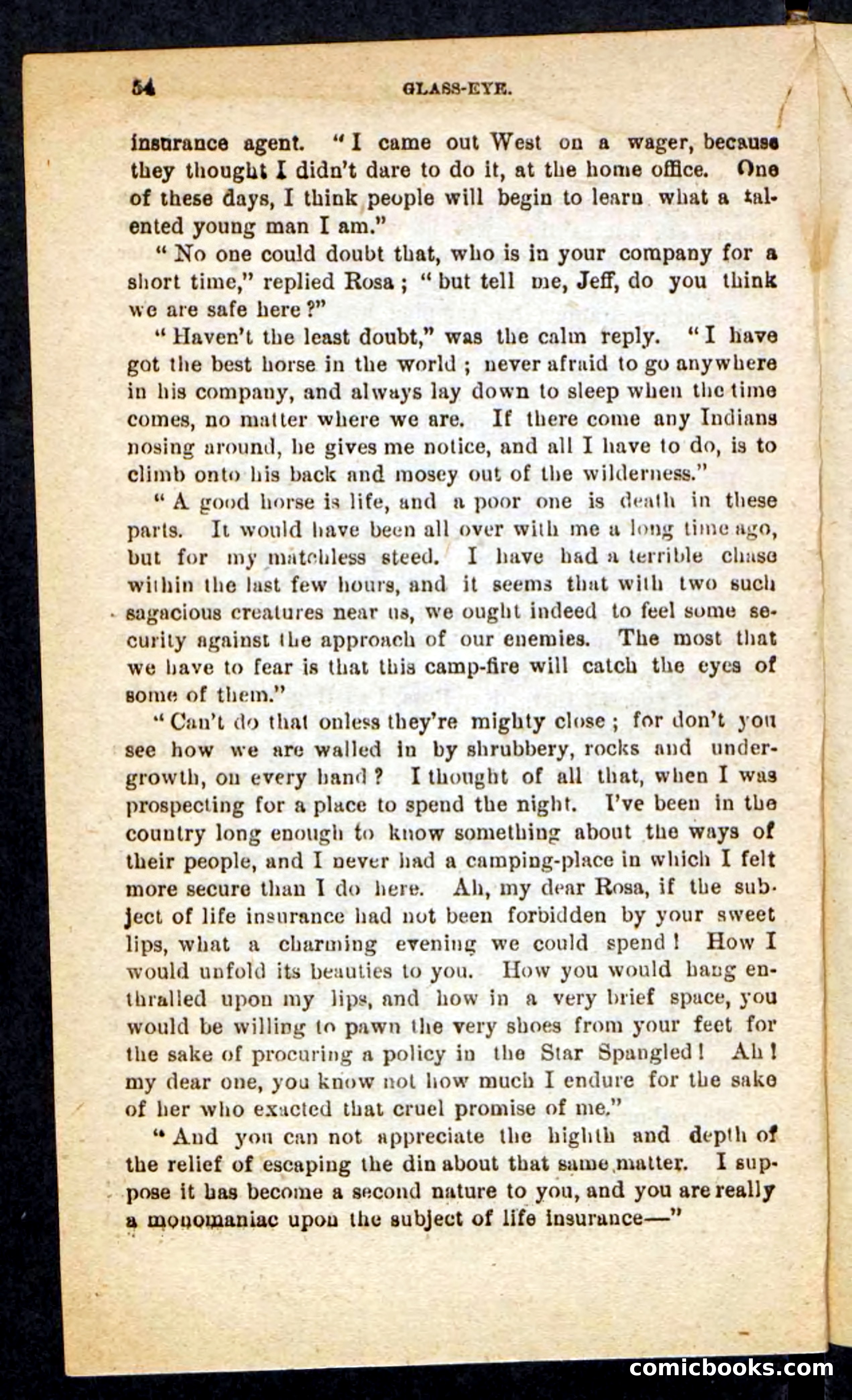 Beadle's Pocket Novels No. 196: Glass-Eye — page 50 of 100