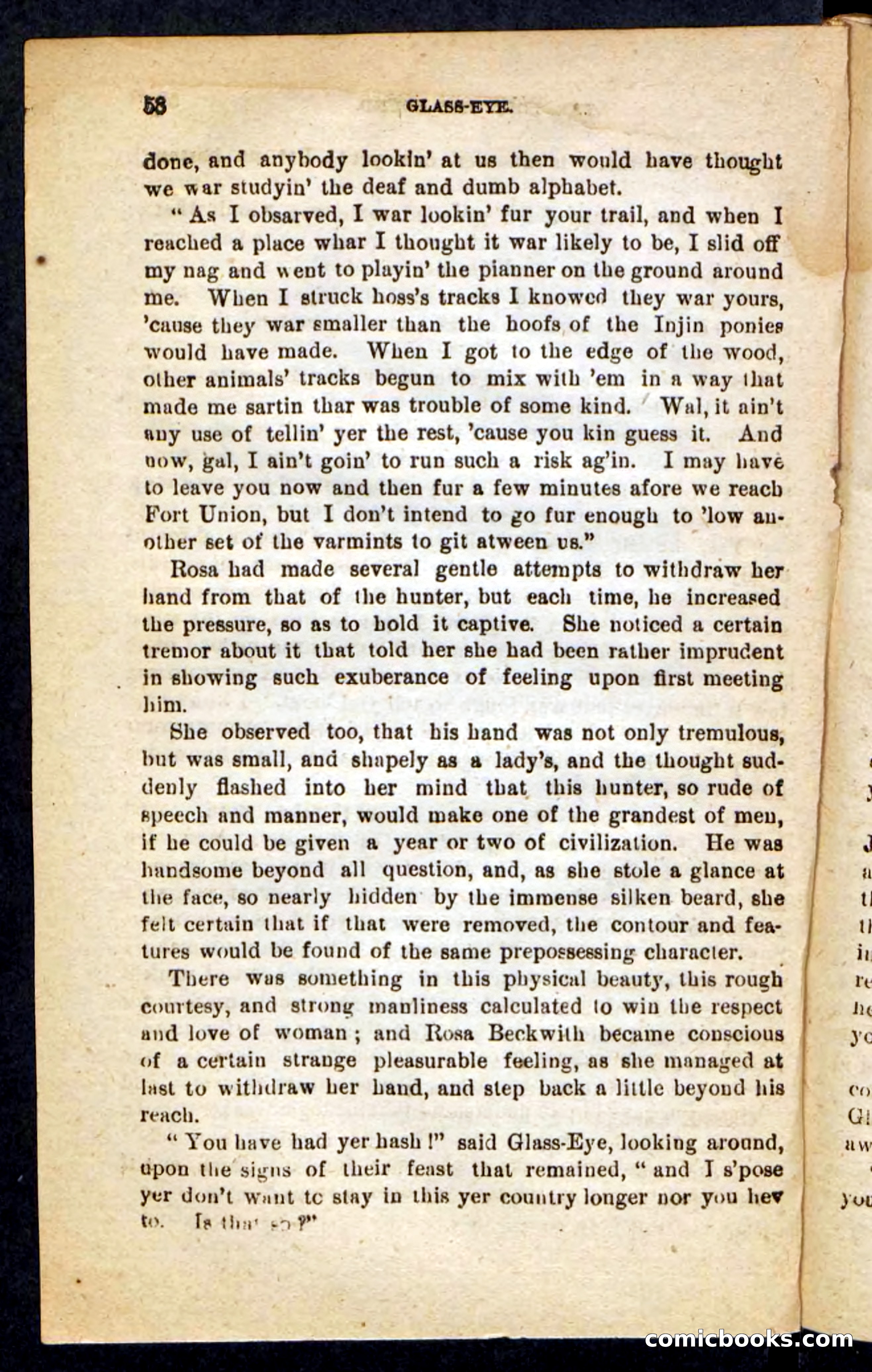 Beadle's Pocket Novels No. 196: Glass-Eye — page 54 of 100