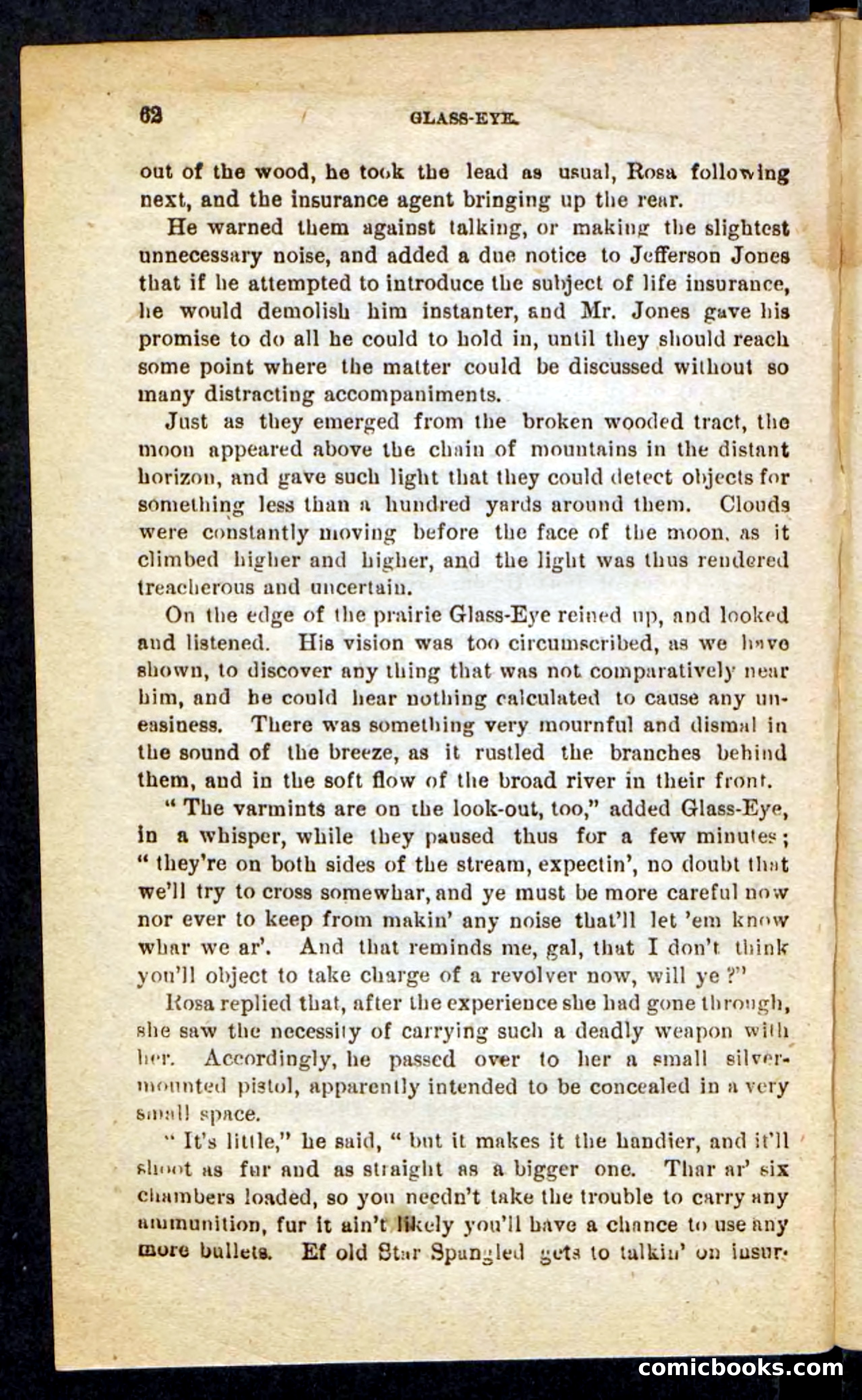 Beadle's Pocket Novels No. 196: Glass-Eye — page 58 of 100
