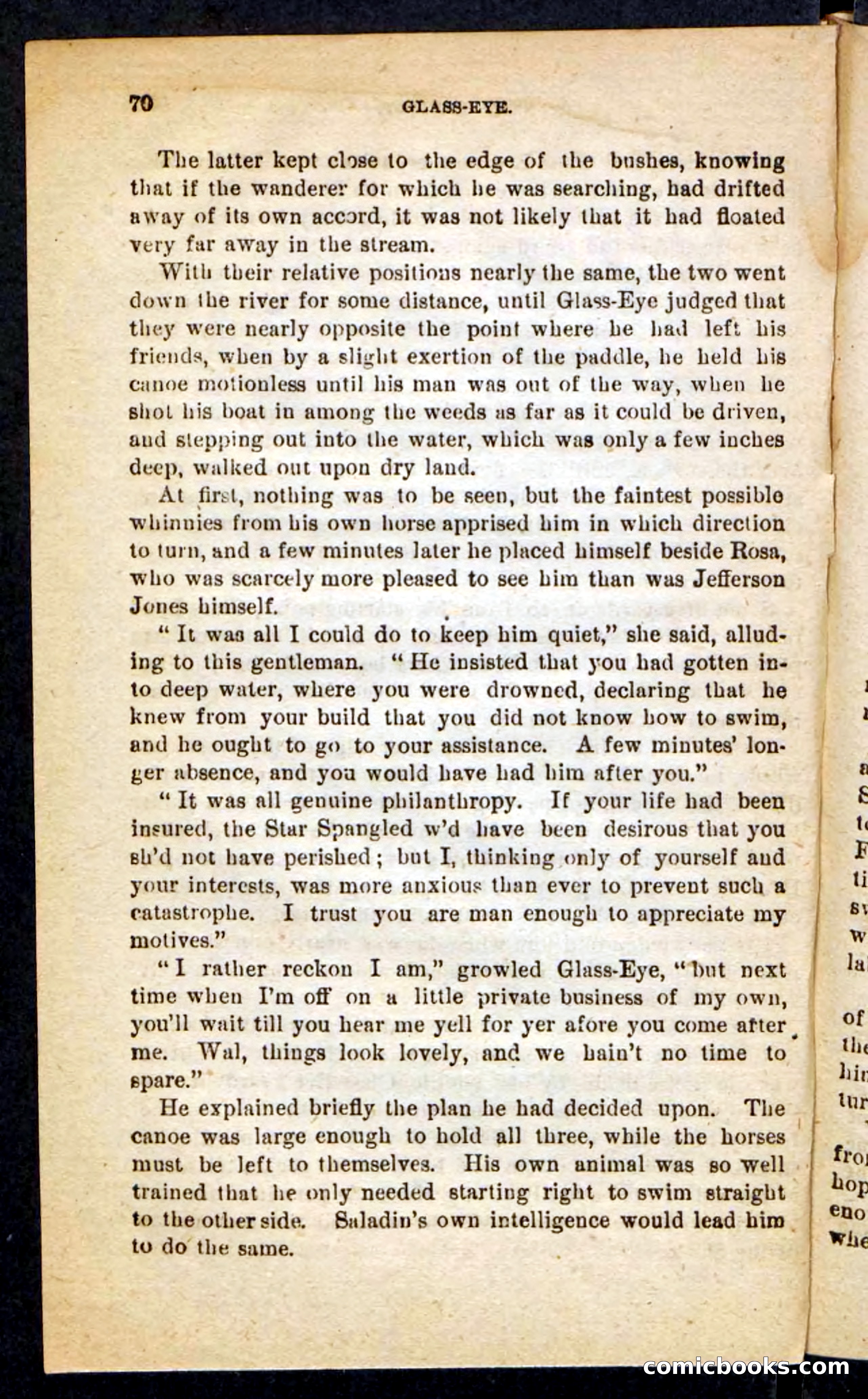 Beadle's Pocket Novels No. 196: Glass-Eye — page 66 of 100