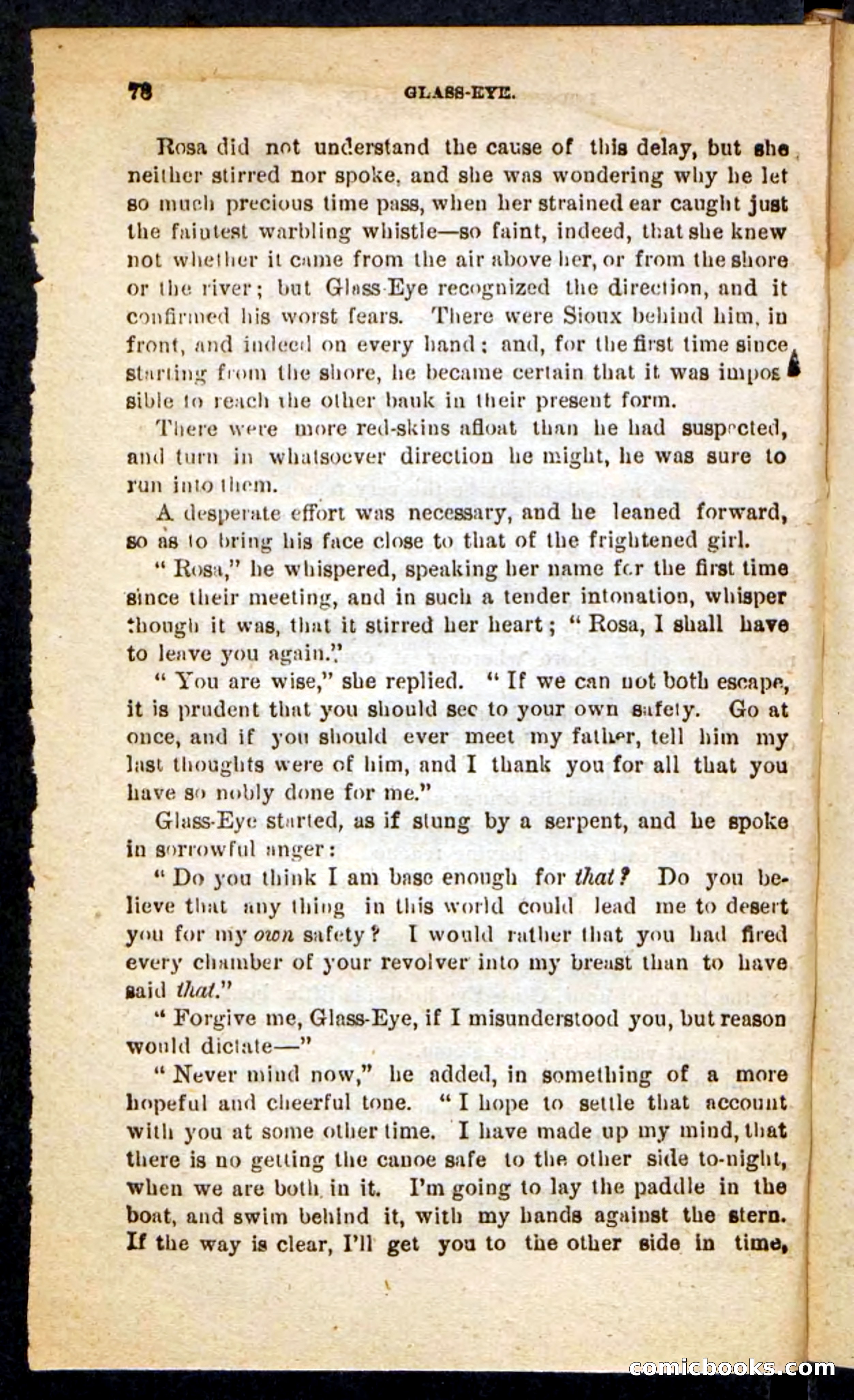 Beadle's Pocket Novels No. 196: Glass-Eye — page 74 of 100