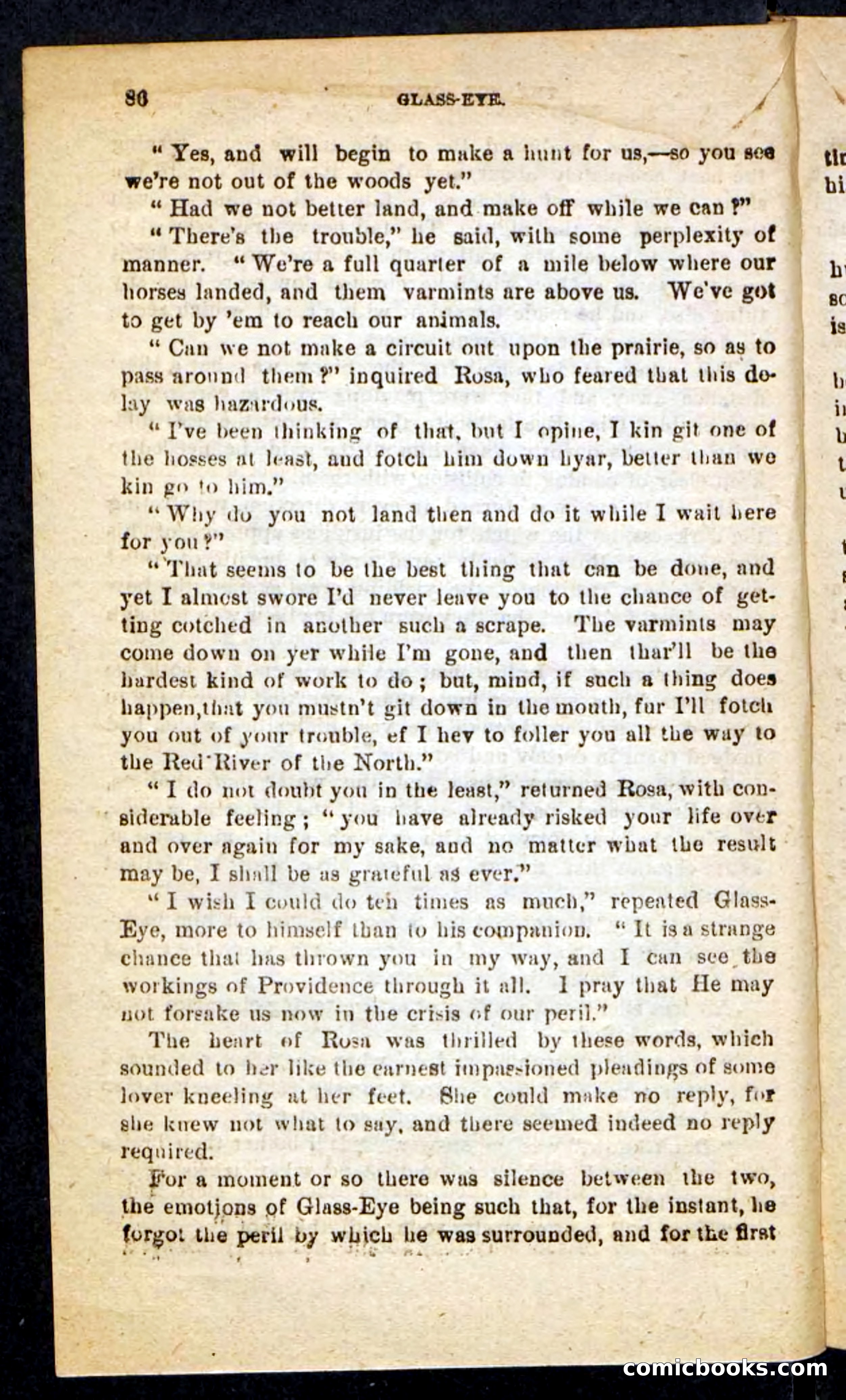 Beadle's Pocket Novels No. 196: Glass-Eye — page 82 of 100