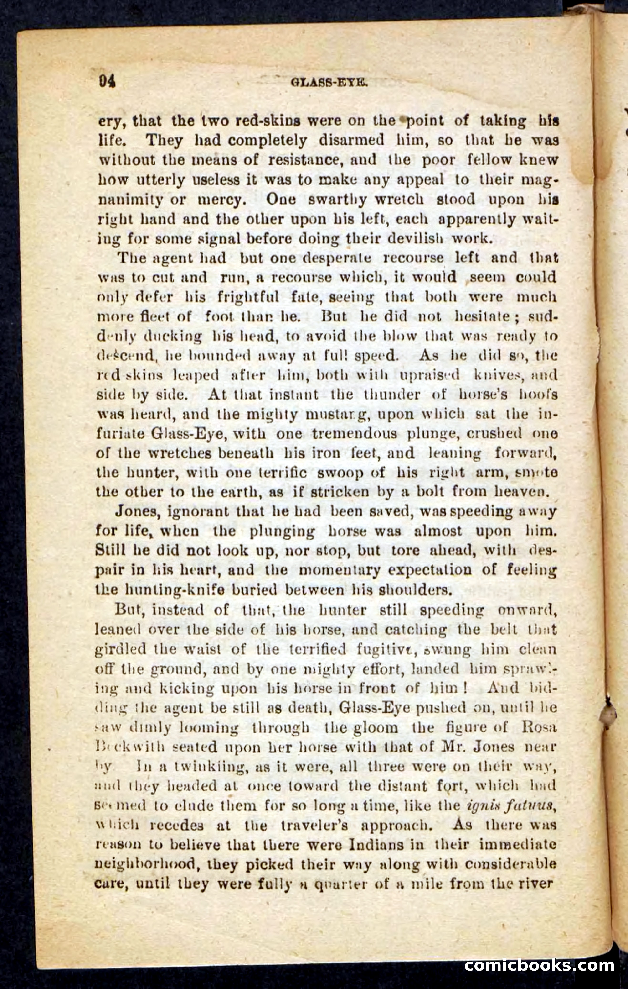 Beadle's Pocket Novels No. 196: Glass-Eye — page 90 of 100