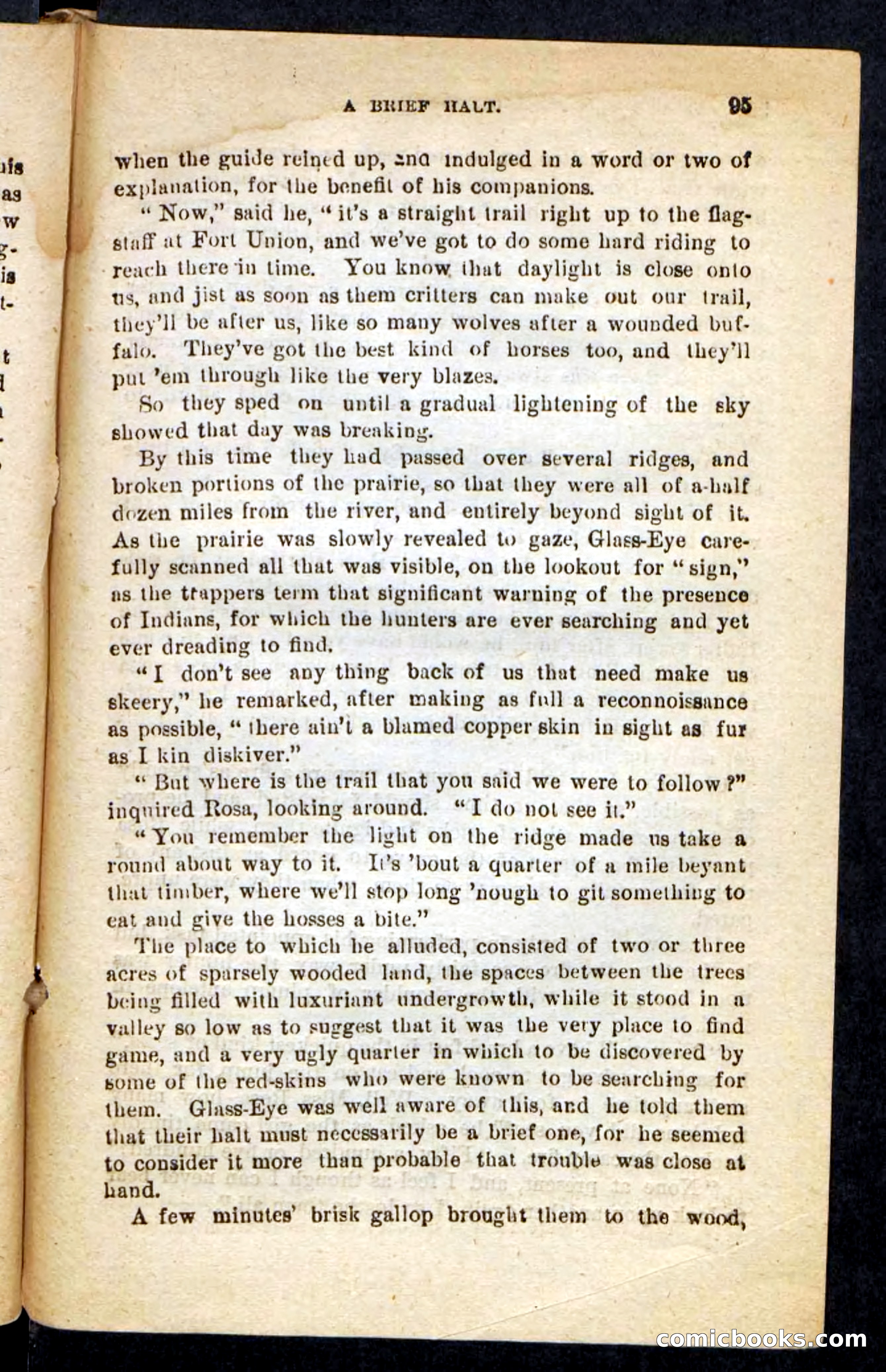 Beadle's Pocket Novels No. 196: Glass-Eye — page 91 of 100