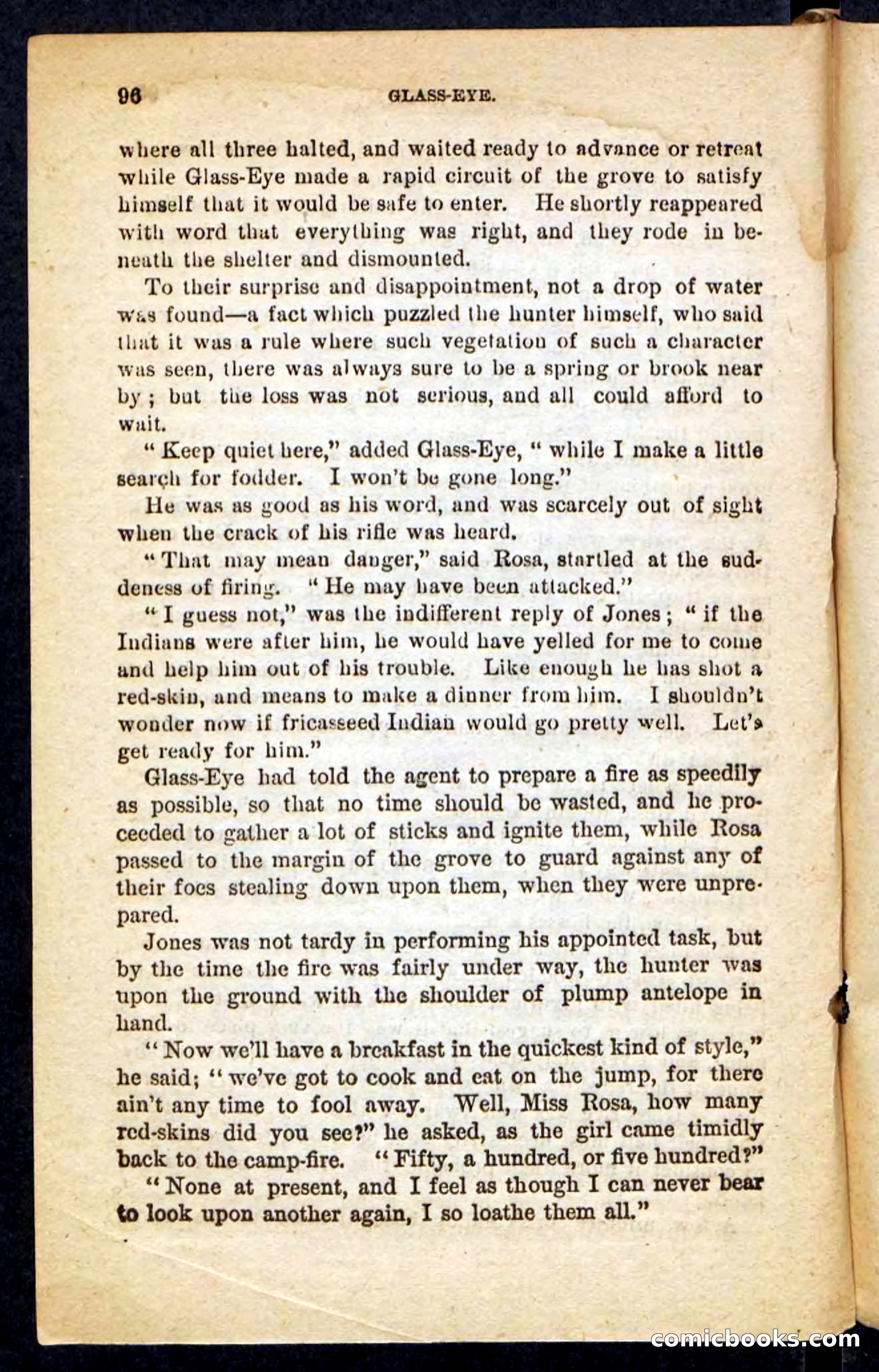 Beadle's Pocket Novels No. 196: Glass-Eye — page 92 of 100