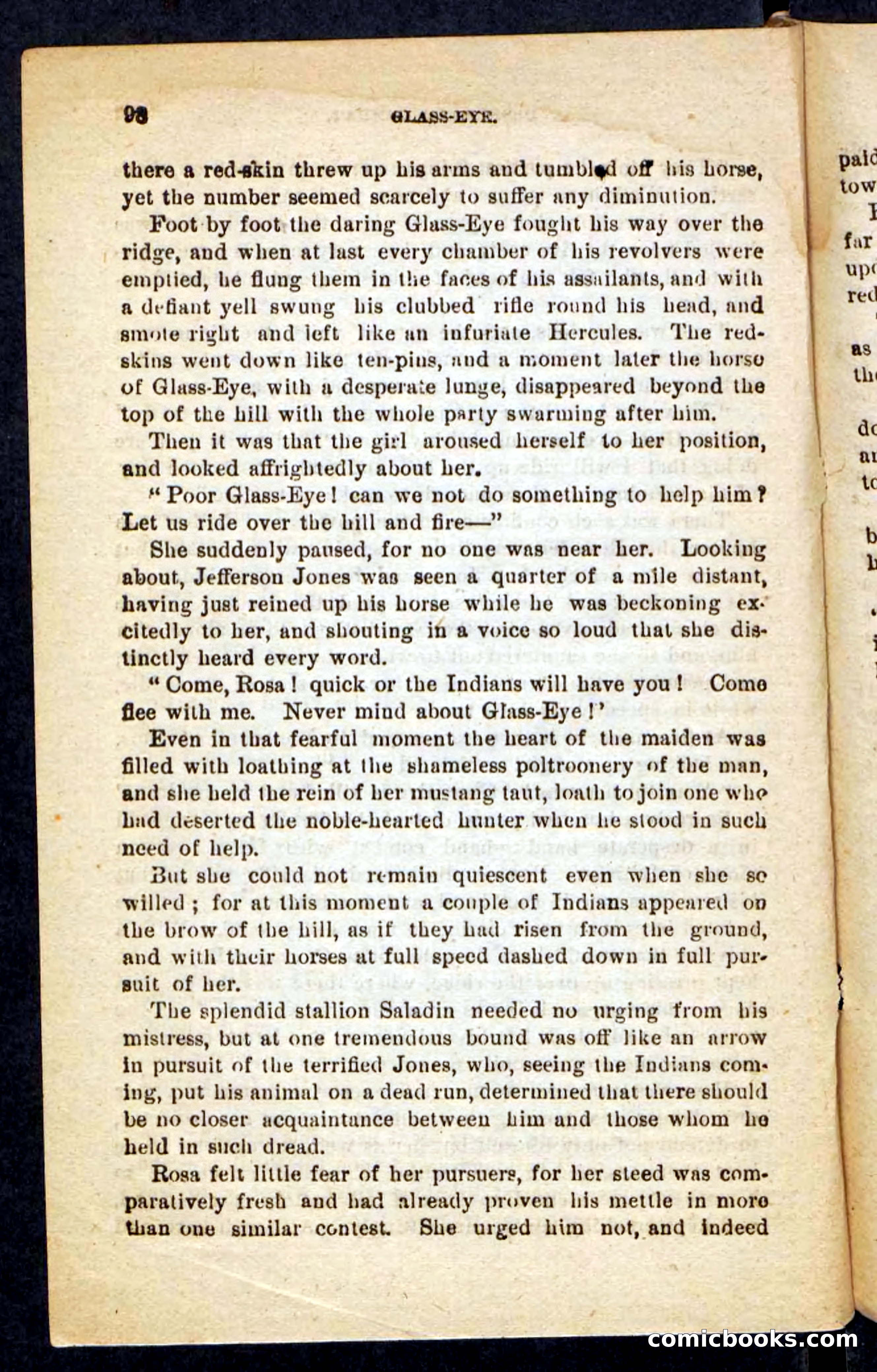 Beadle's Pocket Novels No. 196: Glass-Eye — page 94 of 100