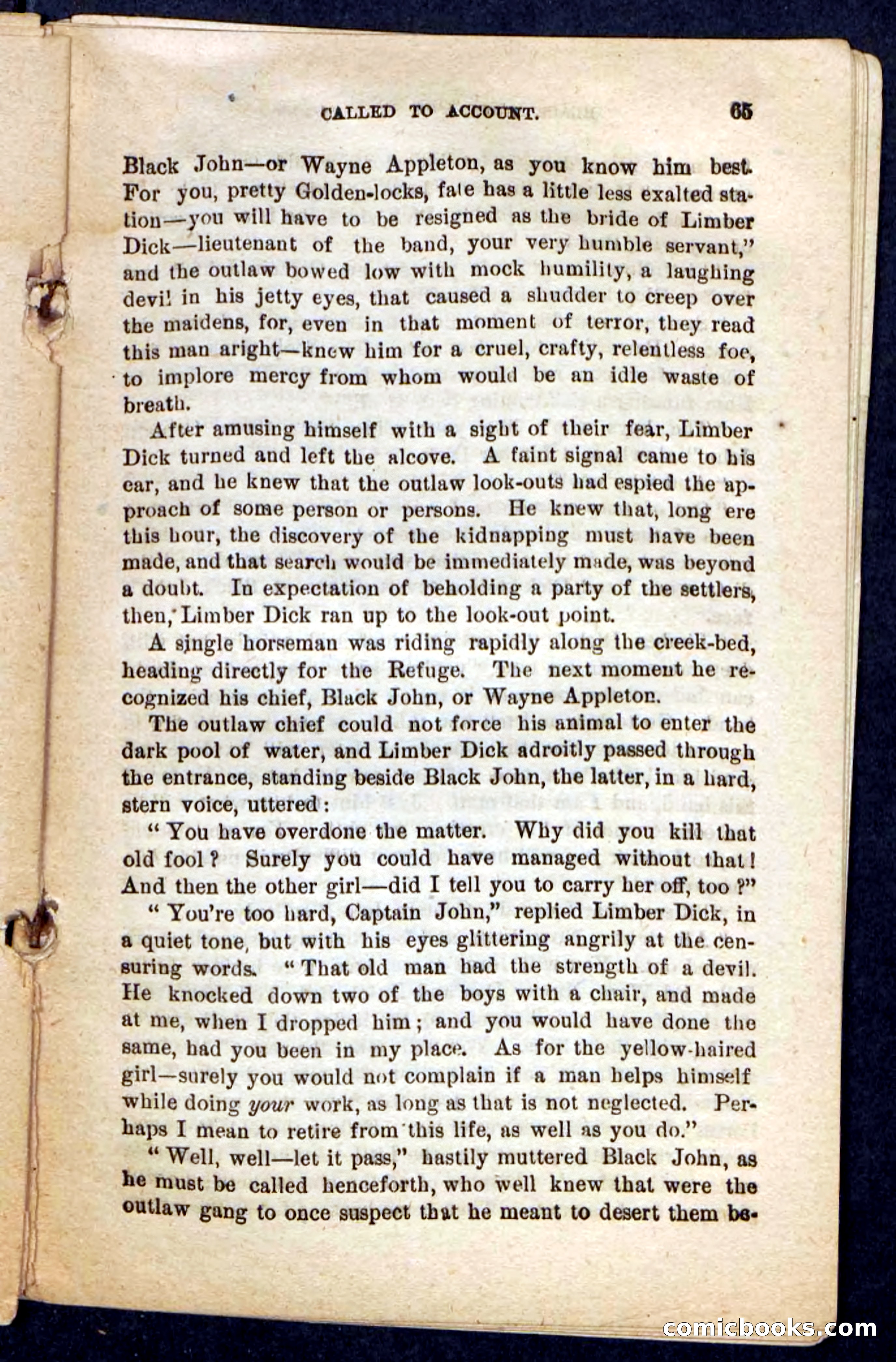 Beadle's Pocket Novels No. 198: Black John — page 61 of 100