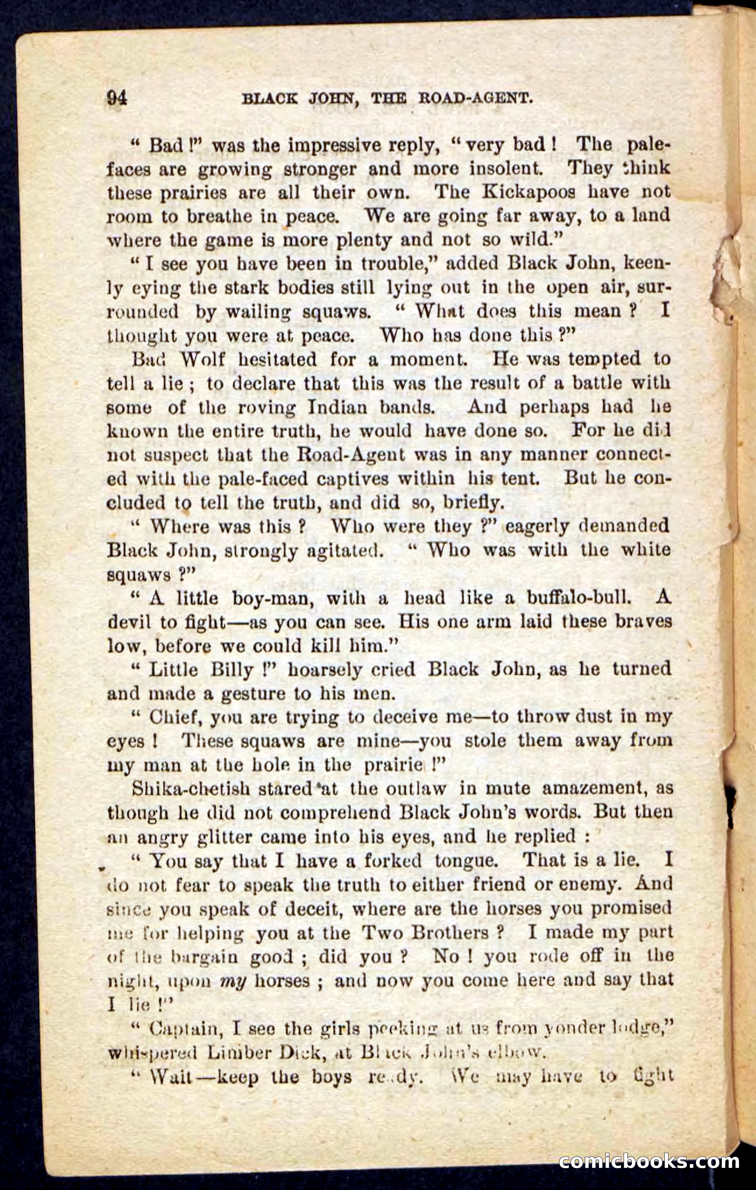 Beadle's Pocket Novels No. 198: Black John — page 90 of 100