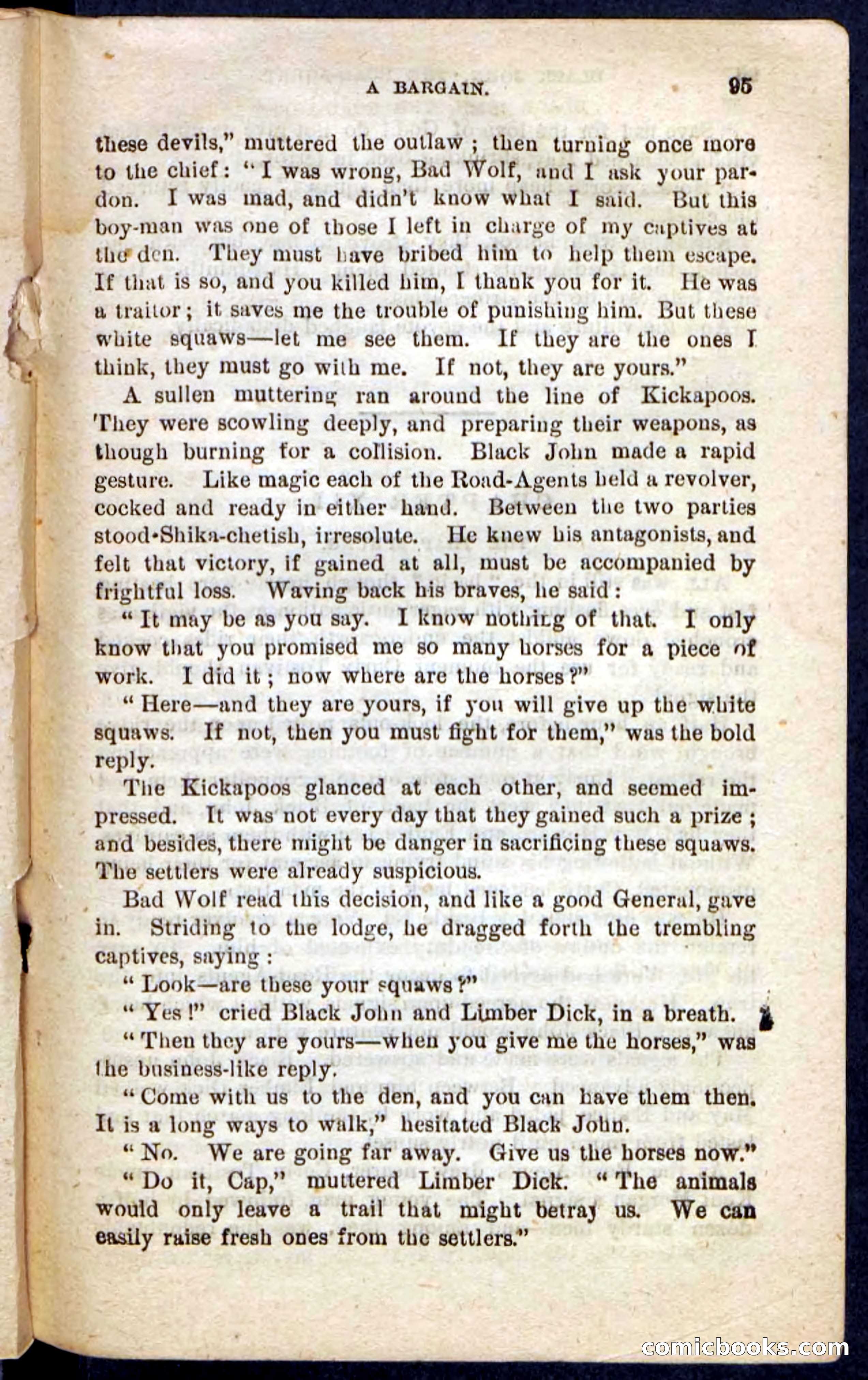 Beadle's Pocket Novels No. 198: Black John — page 91 of 100