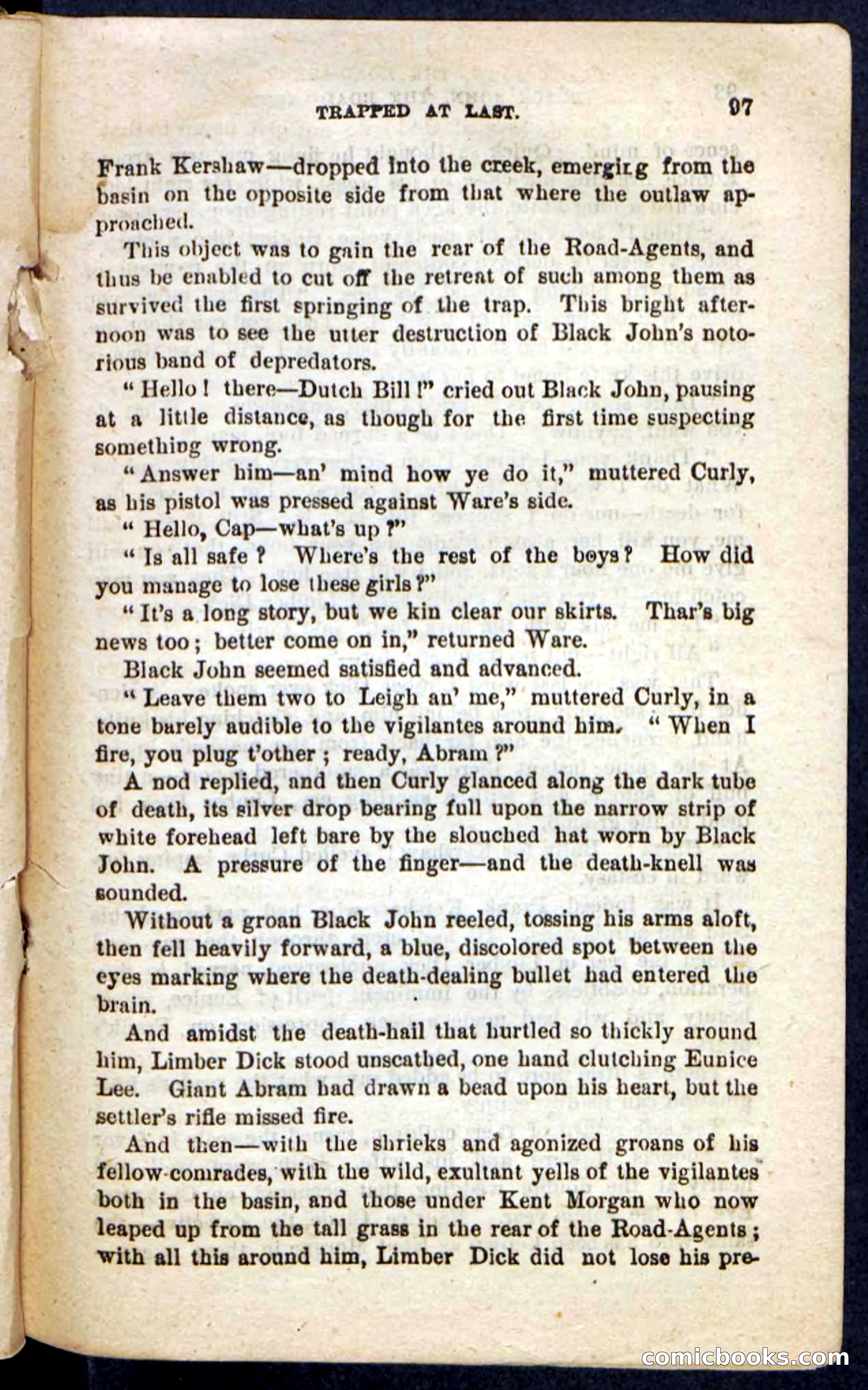 Beadle's Pocket Novels No. 198: Black John — page 93 of 100