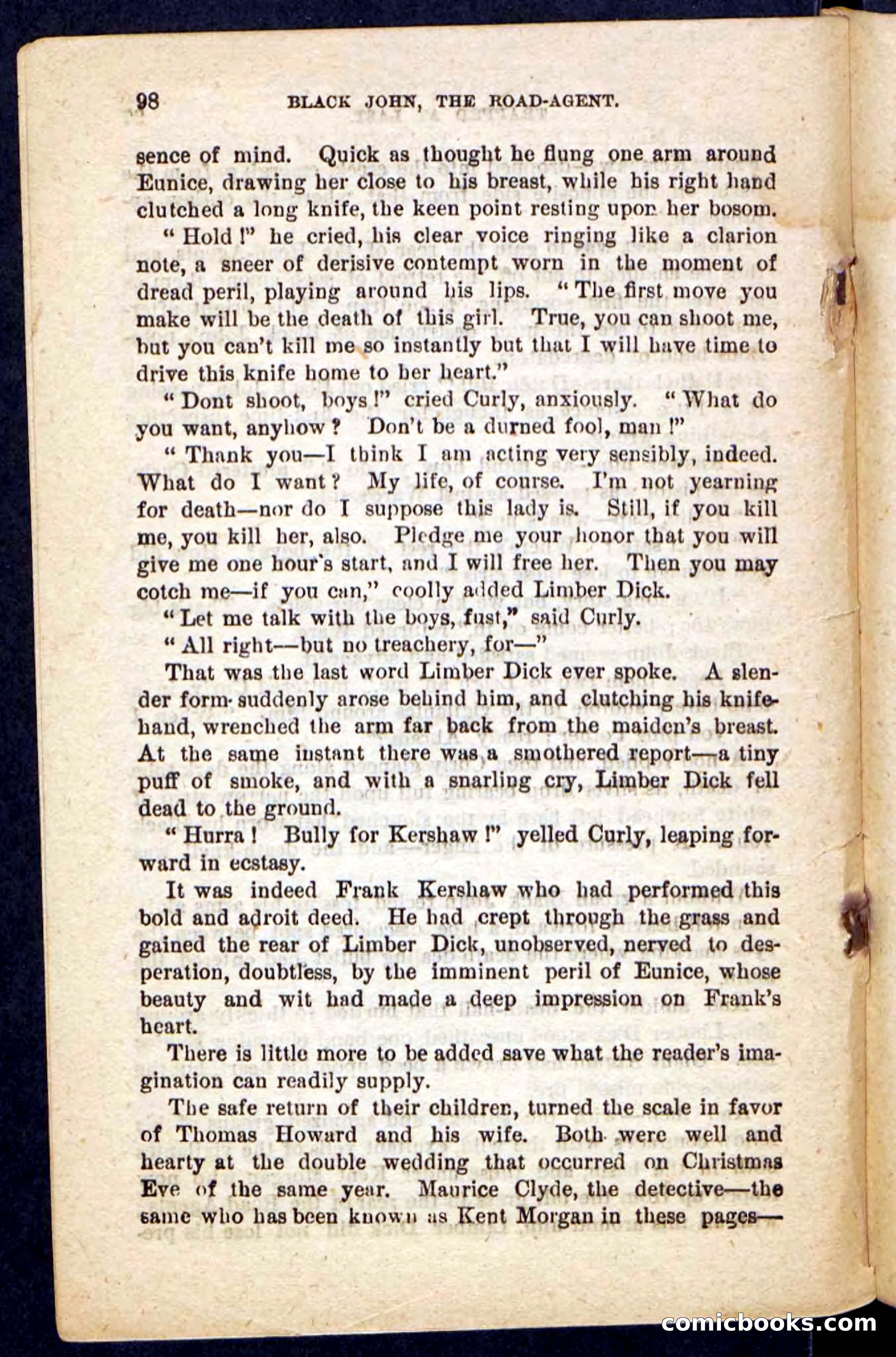 Beadle's Pocket Novels No. 198: Black John — page 94 of 100